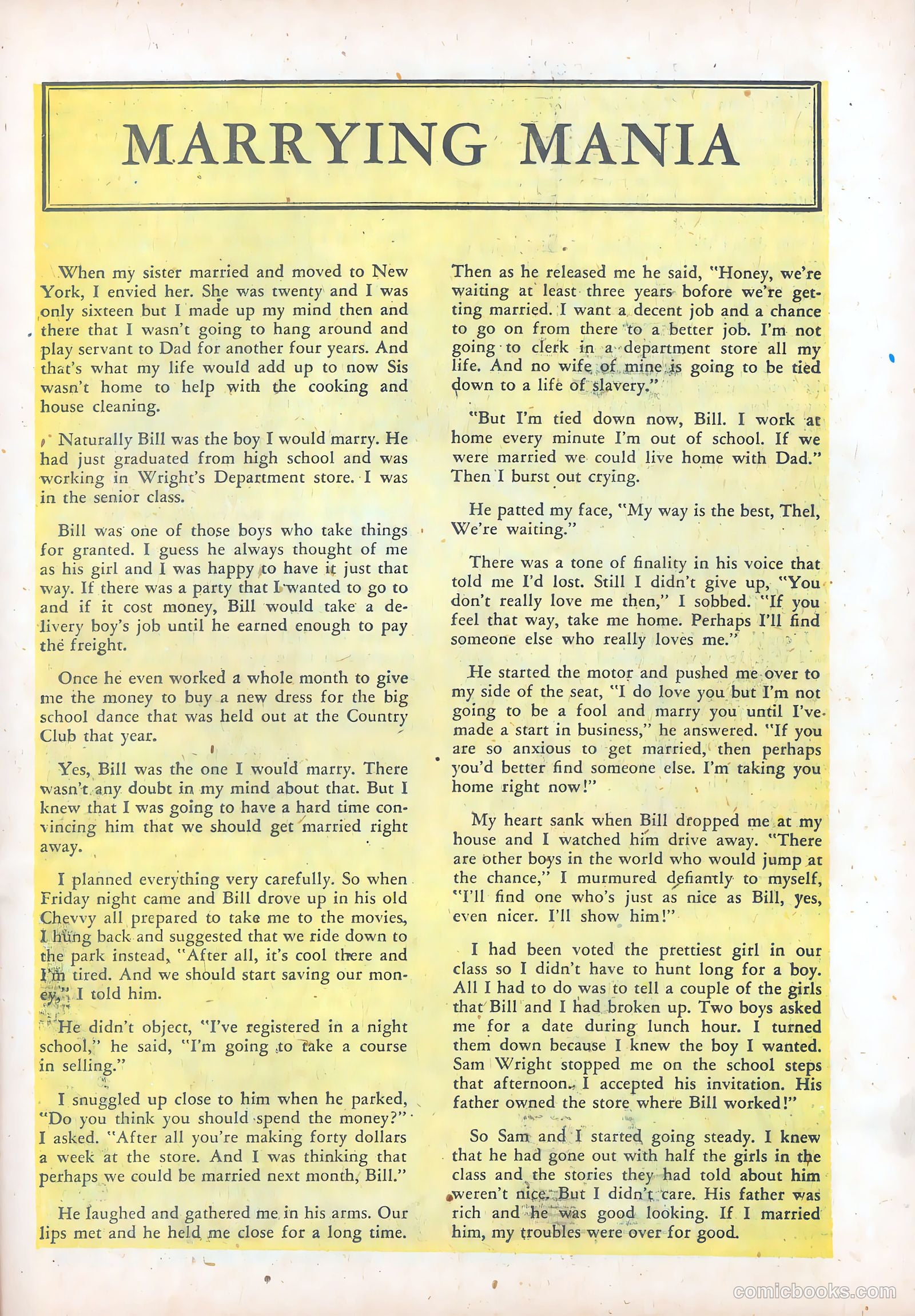Diary Secrets #21 (1953) — page 23 of 36
