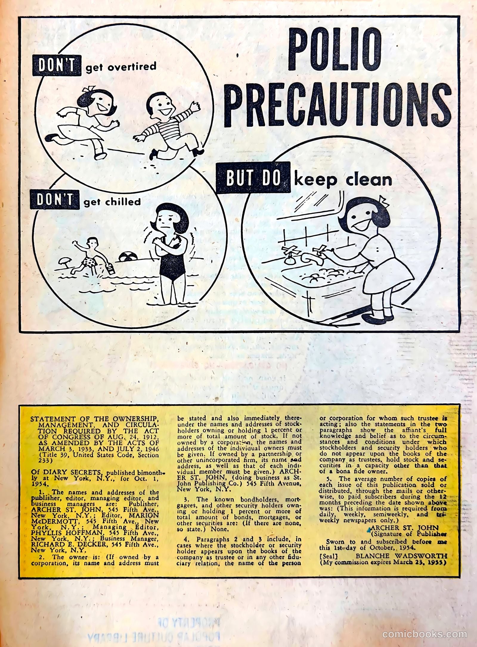 Diary Secrets #28 (1955) — page 33 of 36