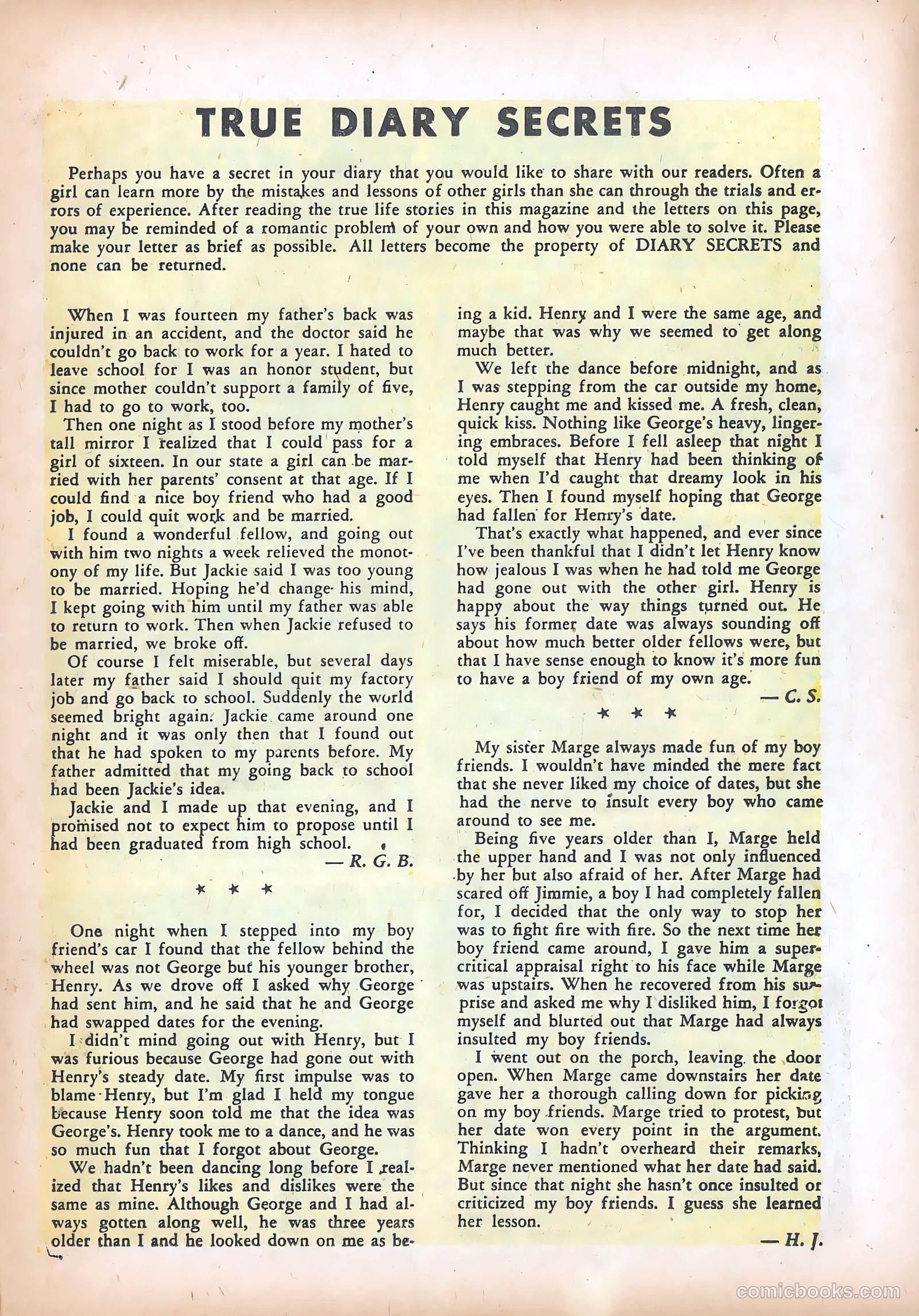 Diary Secrets #30 (1955) — page 21 of 37