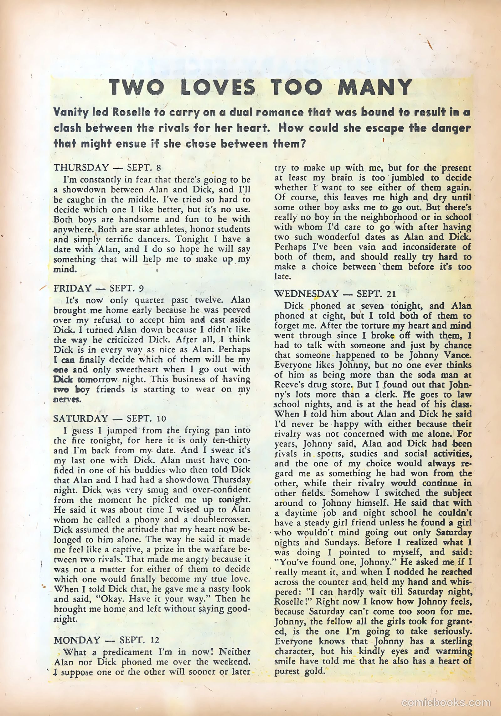 Diary Secrets #30 (1955) — page 22 of 37