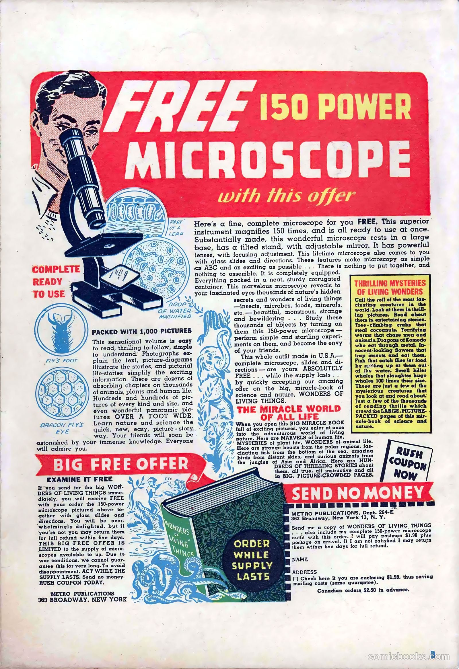 Dime Comics #1 (1942) — page 36 of 36