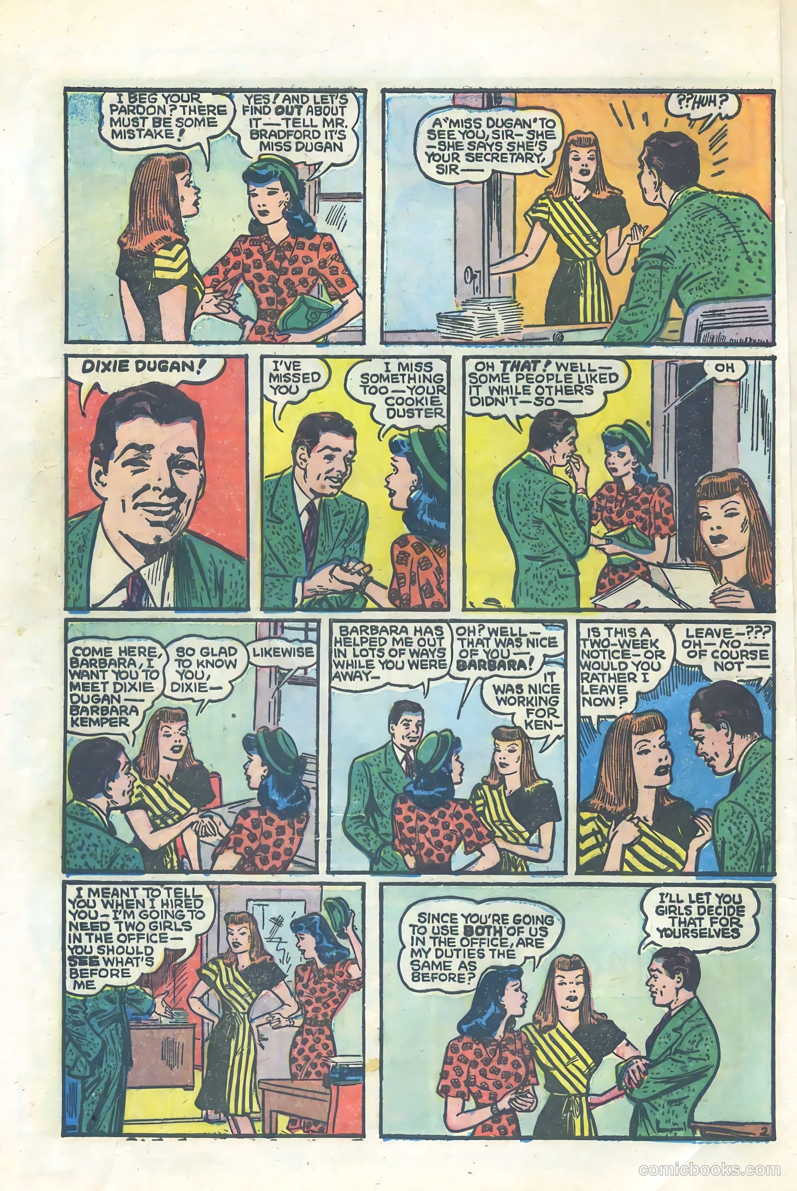 Dixie Dugan #3 (1952) — page 4 of 36
