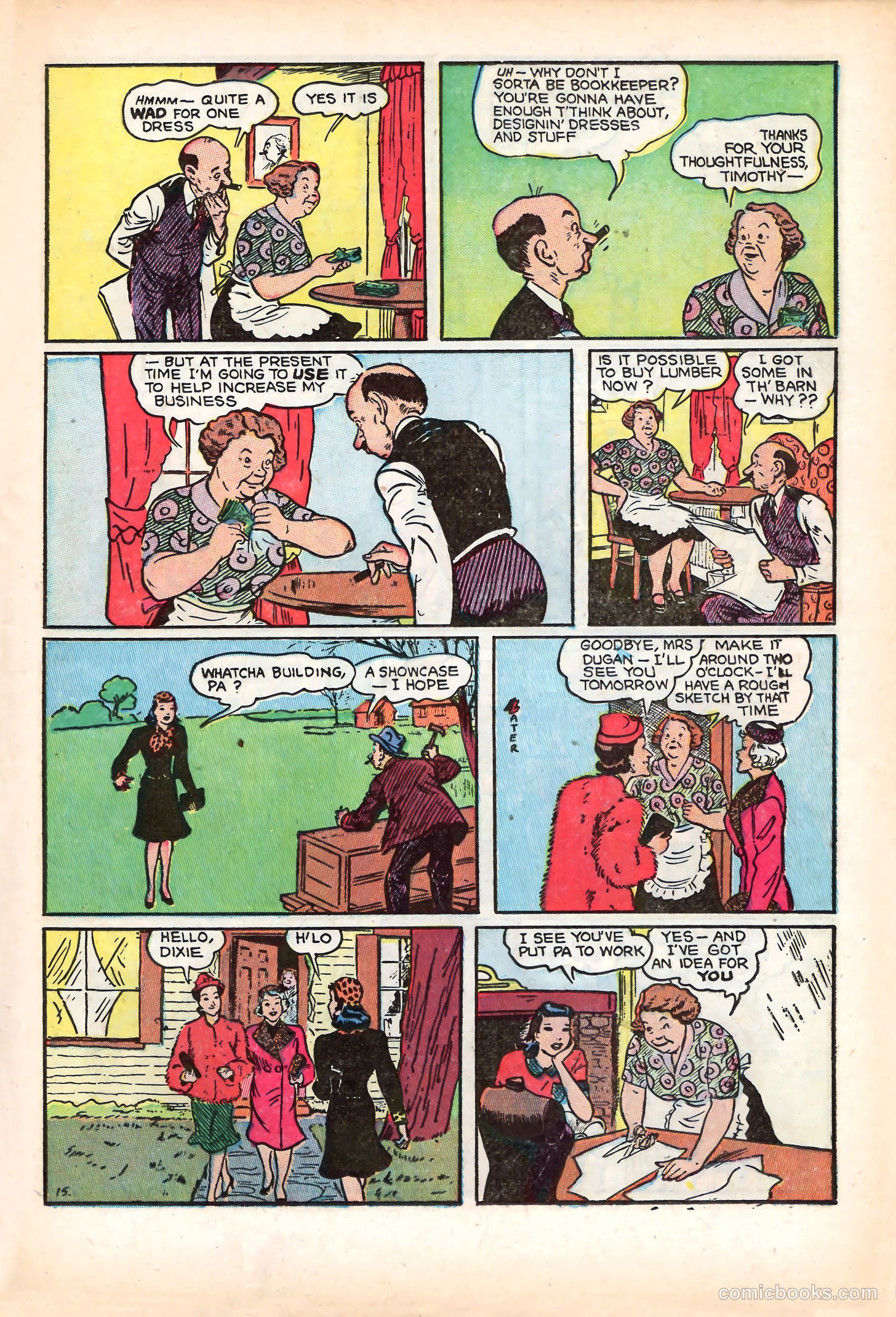 Dixie Dugan #7 (1947) — page 17 of 52
