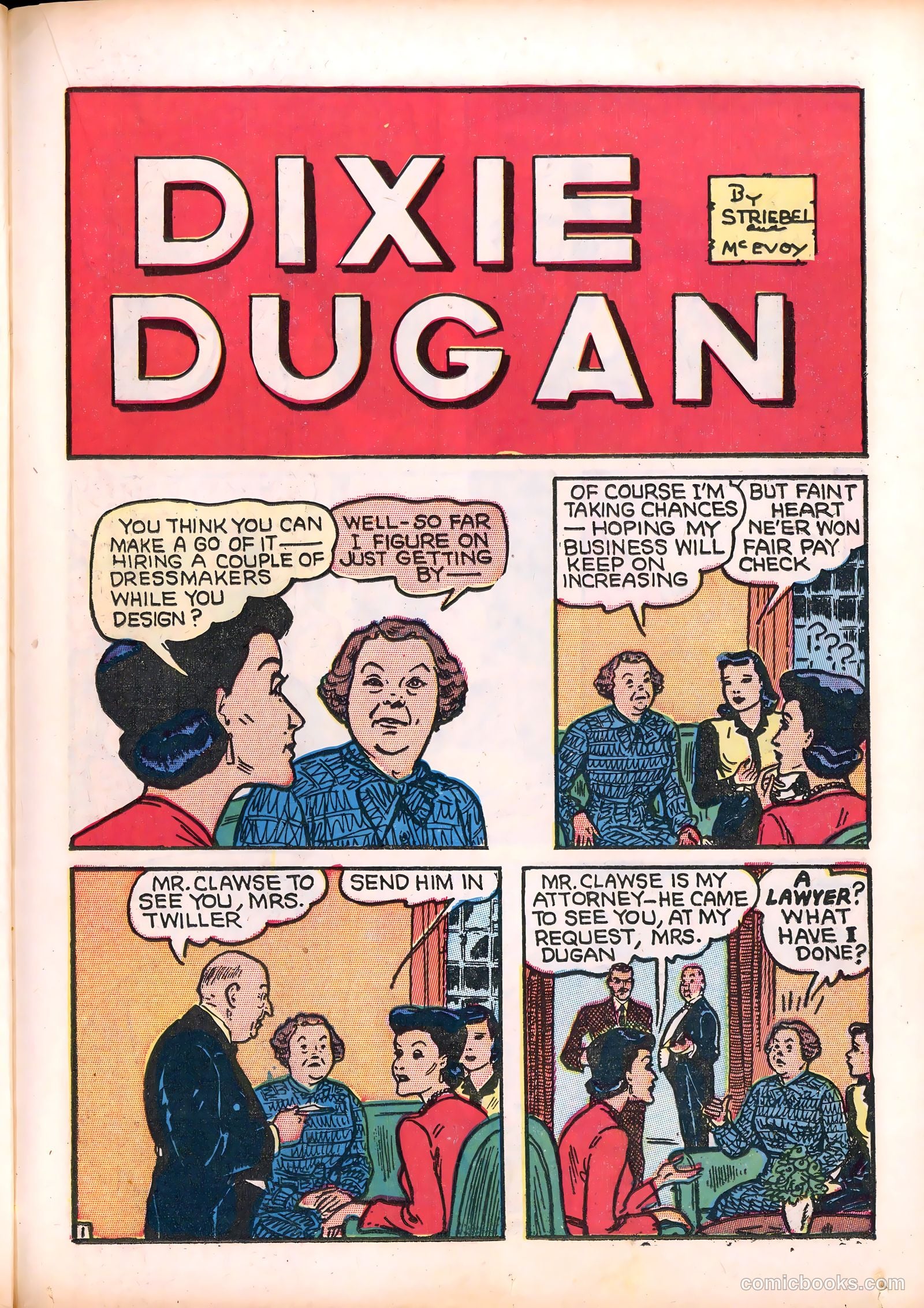 Dixie Dugan #8 (1947) — page 33 of 52