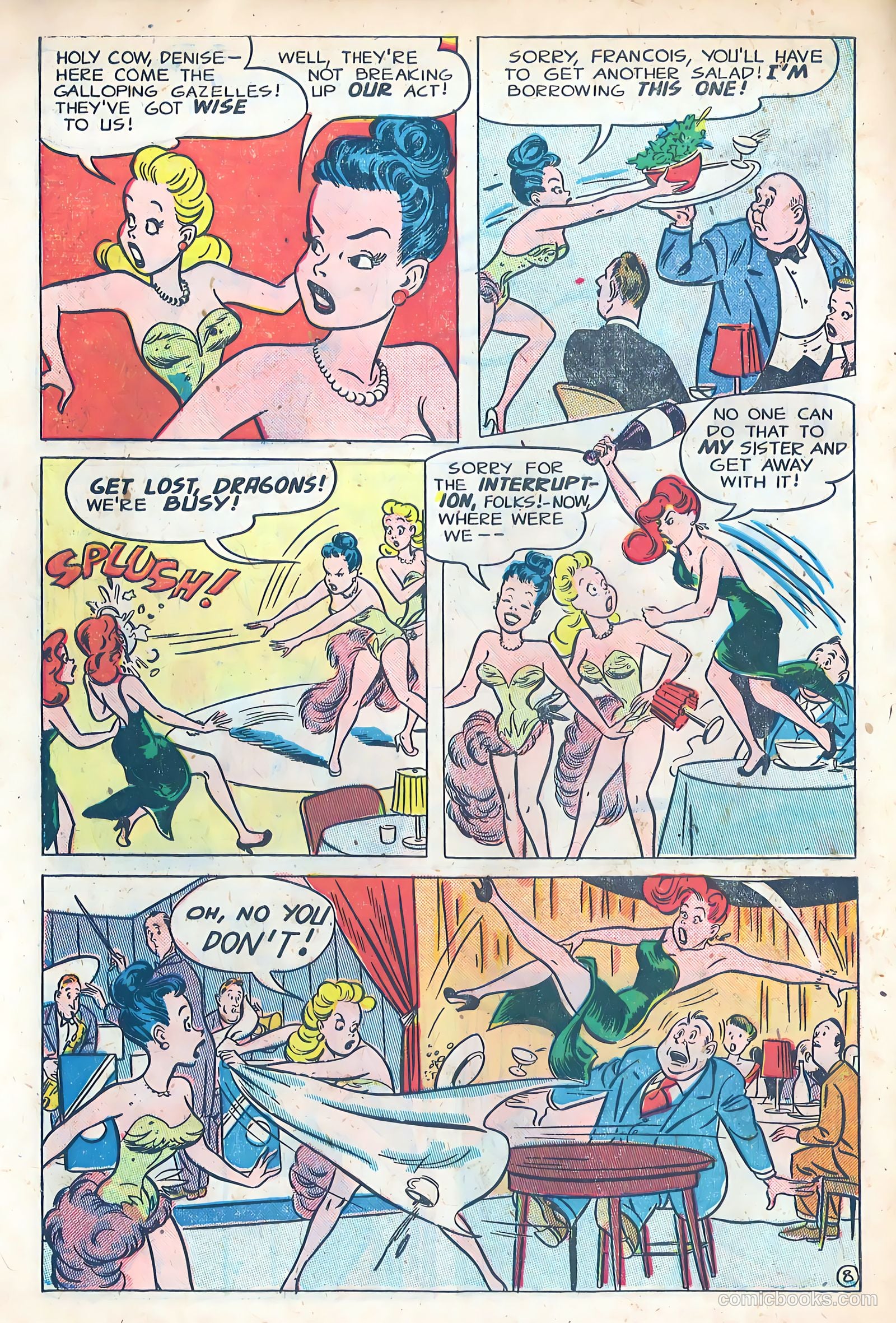 Dizzy Dames #1 (1952) — page 10 of 36