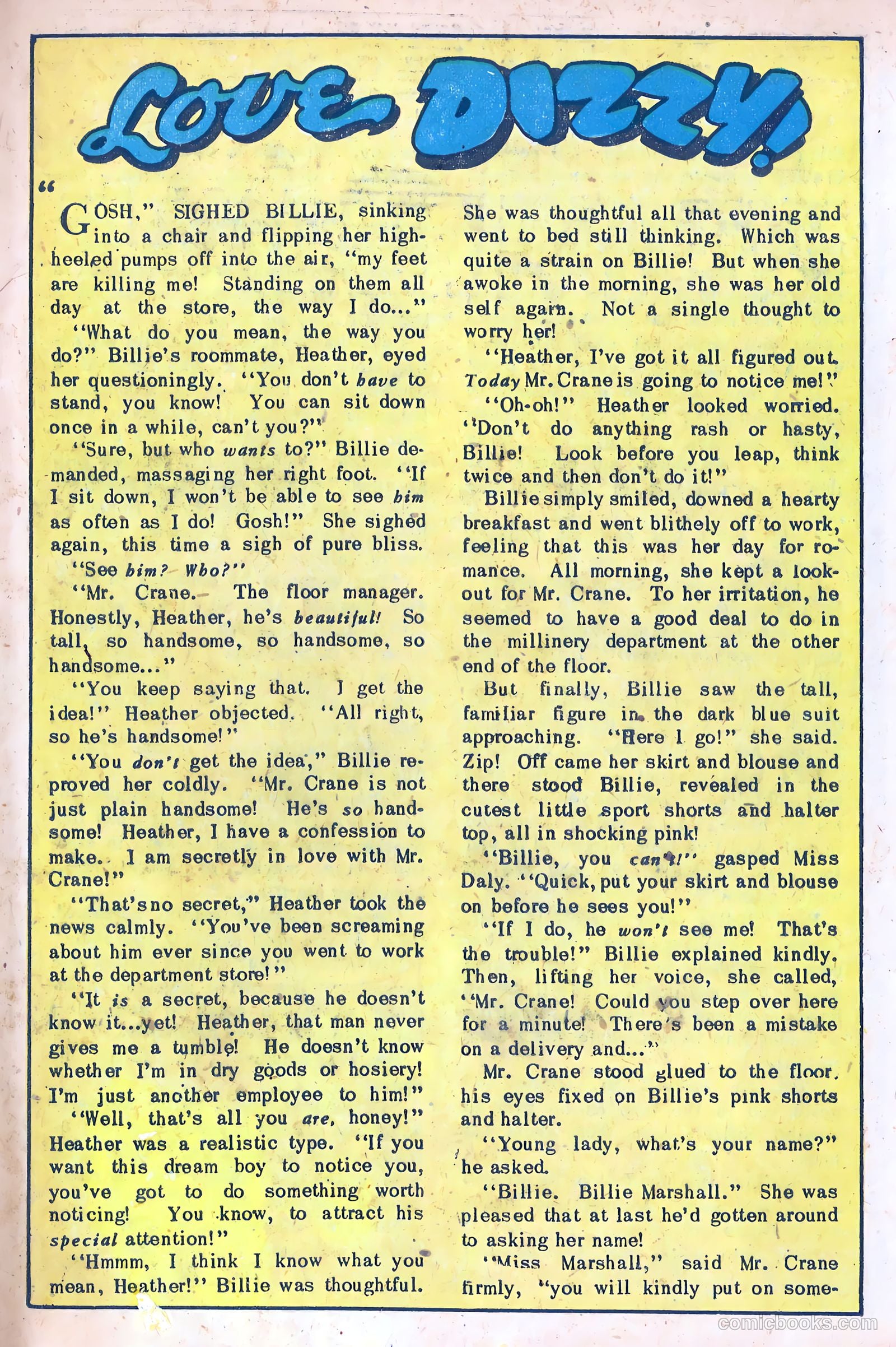 Dizzy Dames #1 (1952) — page 23 of 36