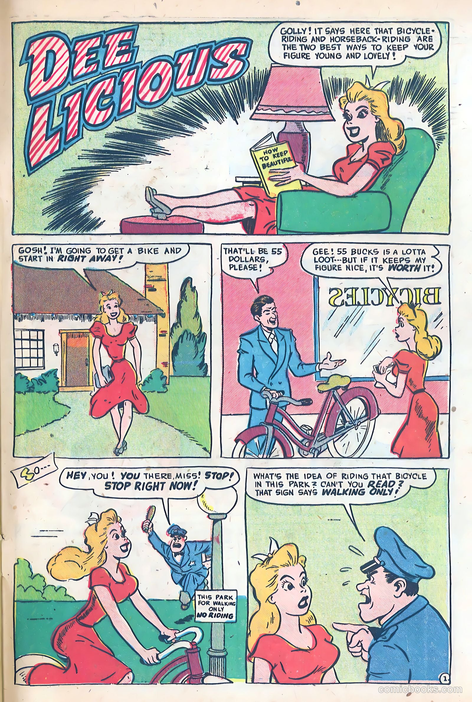 Dizzy Dames #1 (1952) — page 33 of 36