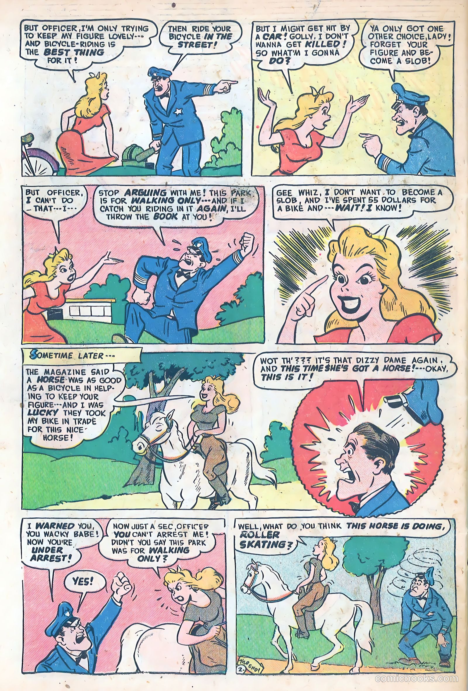 Dizzy Dames #1 (1952) — page 34 of 36