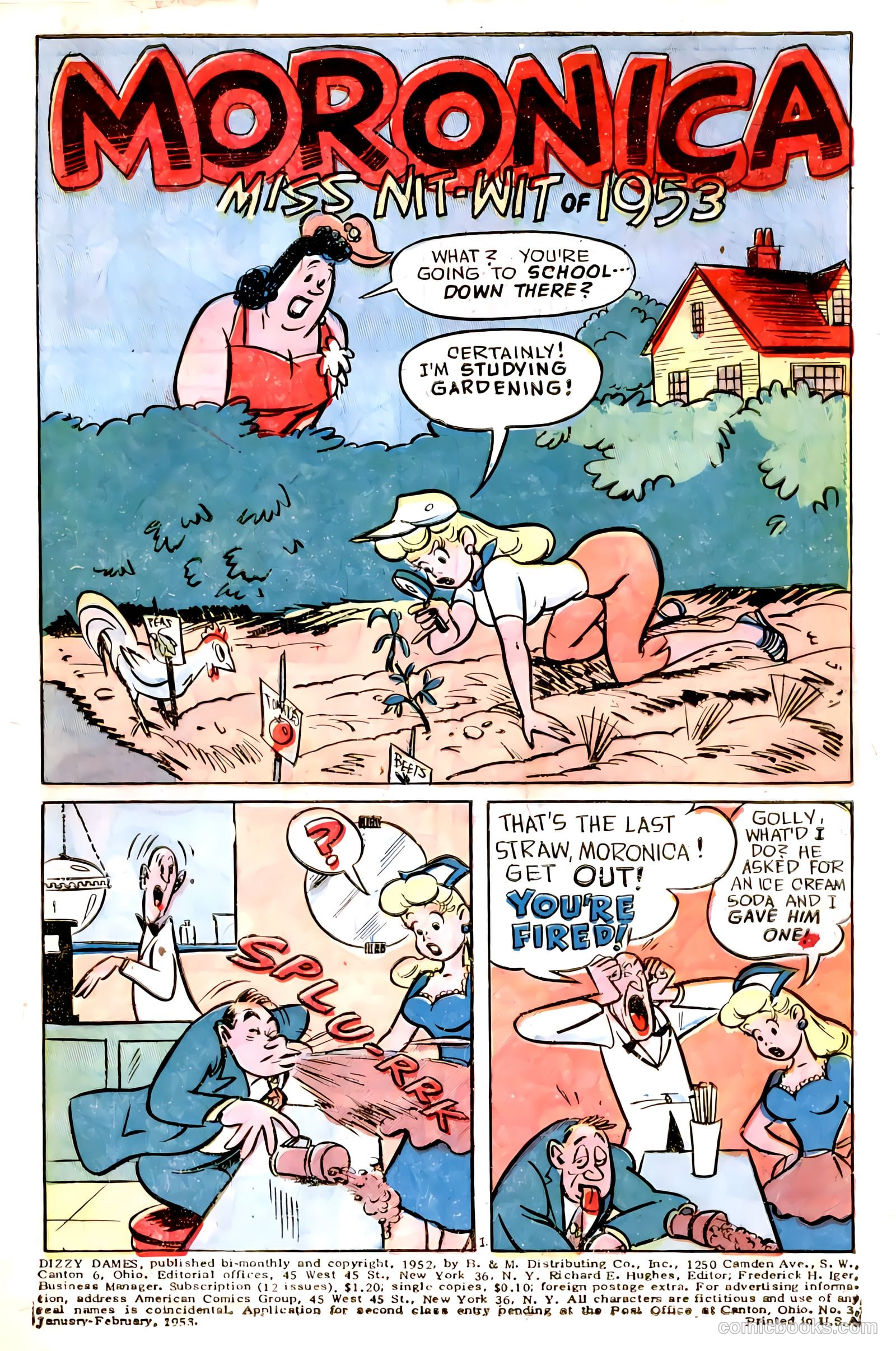 Dizzy Dames #3 (1953) — page 3 of 36