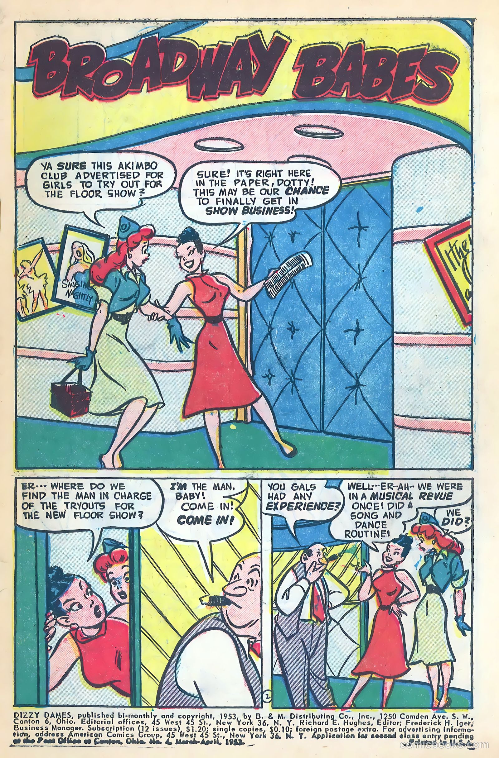 Dizzy Dames #4 (1953) — page 3 of 36
