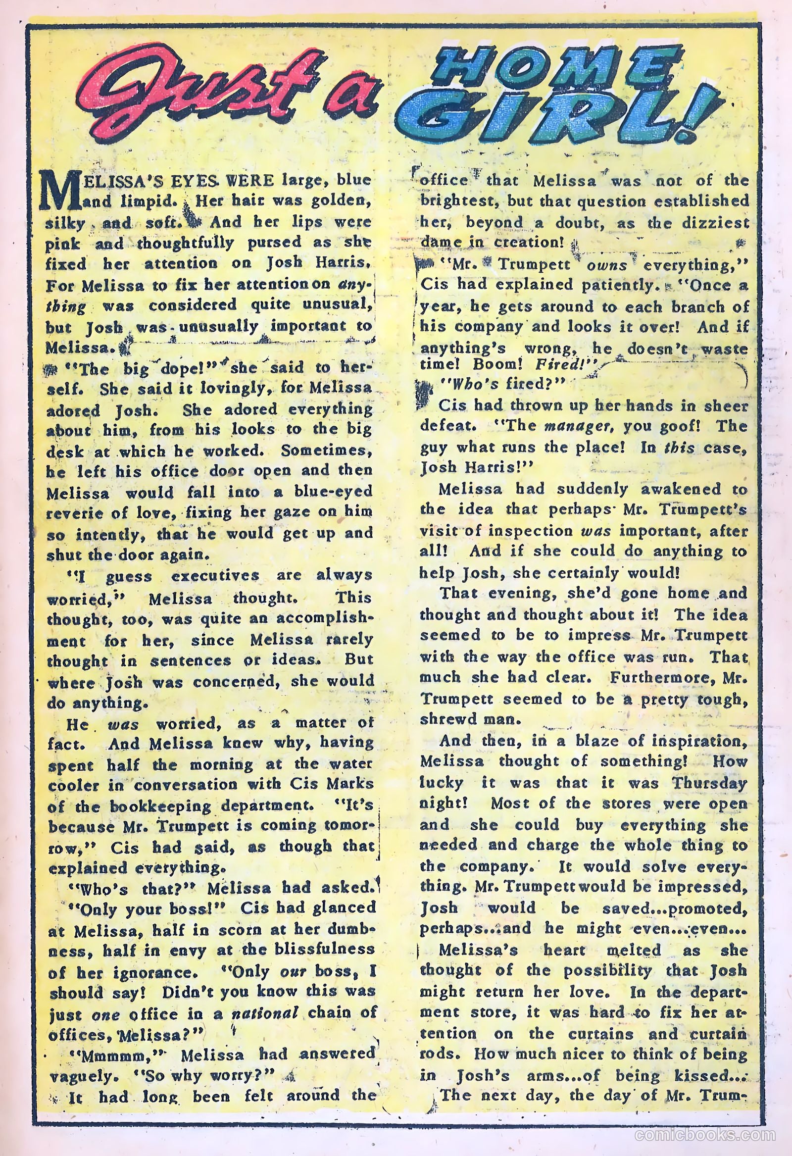 Dizzy Dames #4 (1953) — page 21 of 36