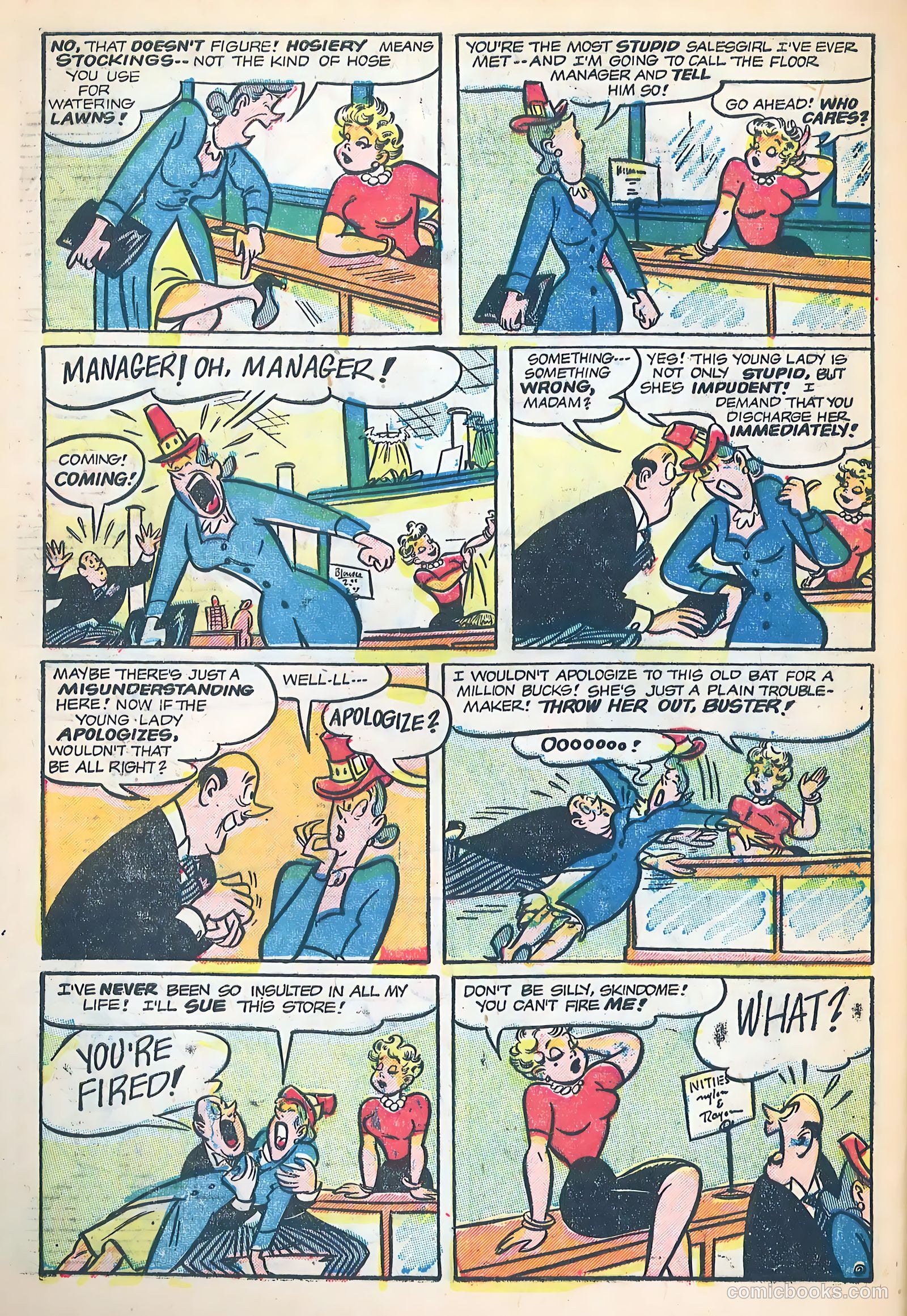 Dizzy Dames #4 (1953) — page 32 of 36