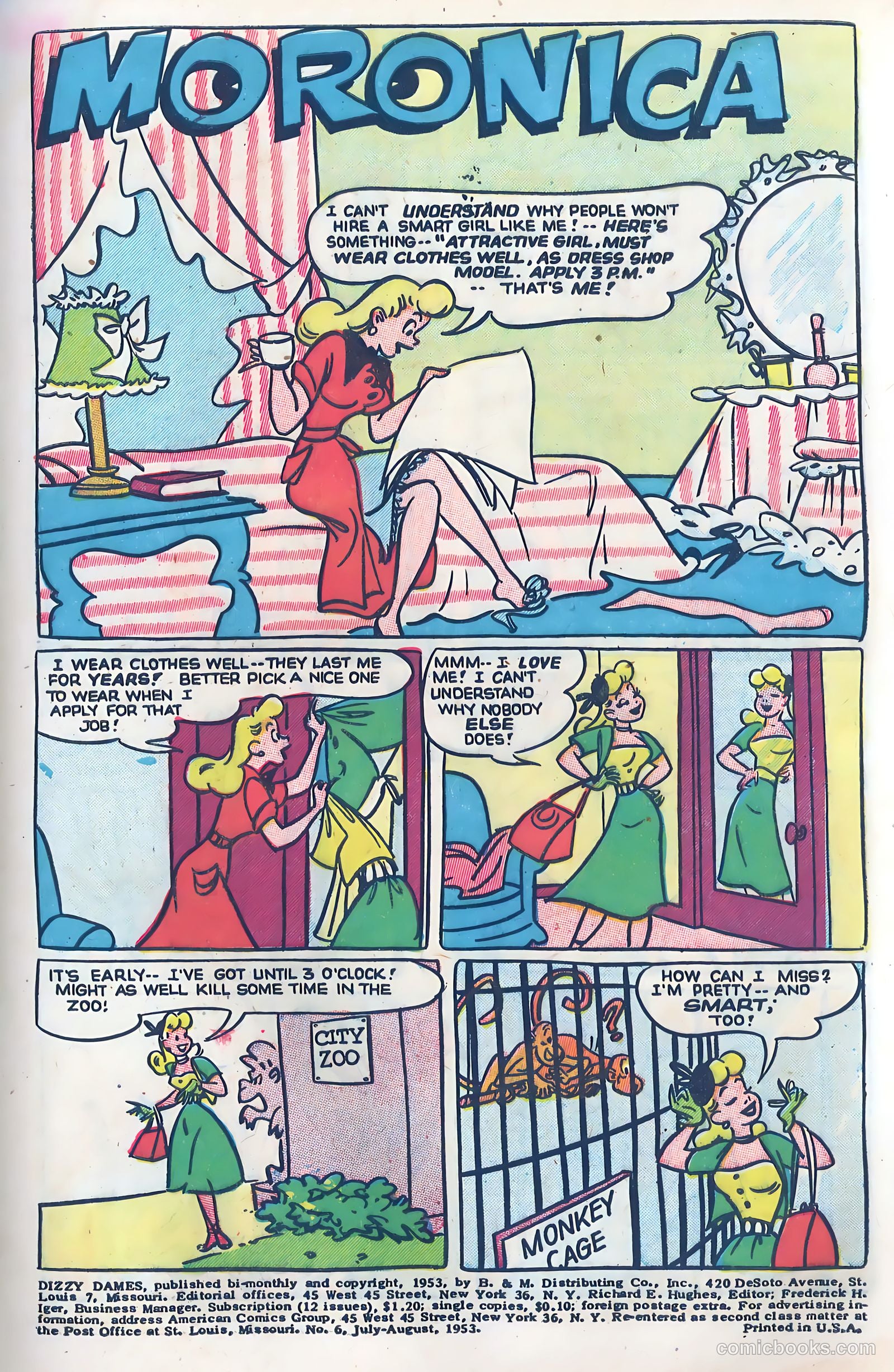 Dizzy Dames #6 (1953) — page 3 of 36