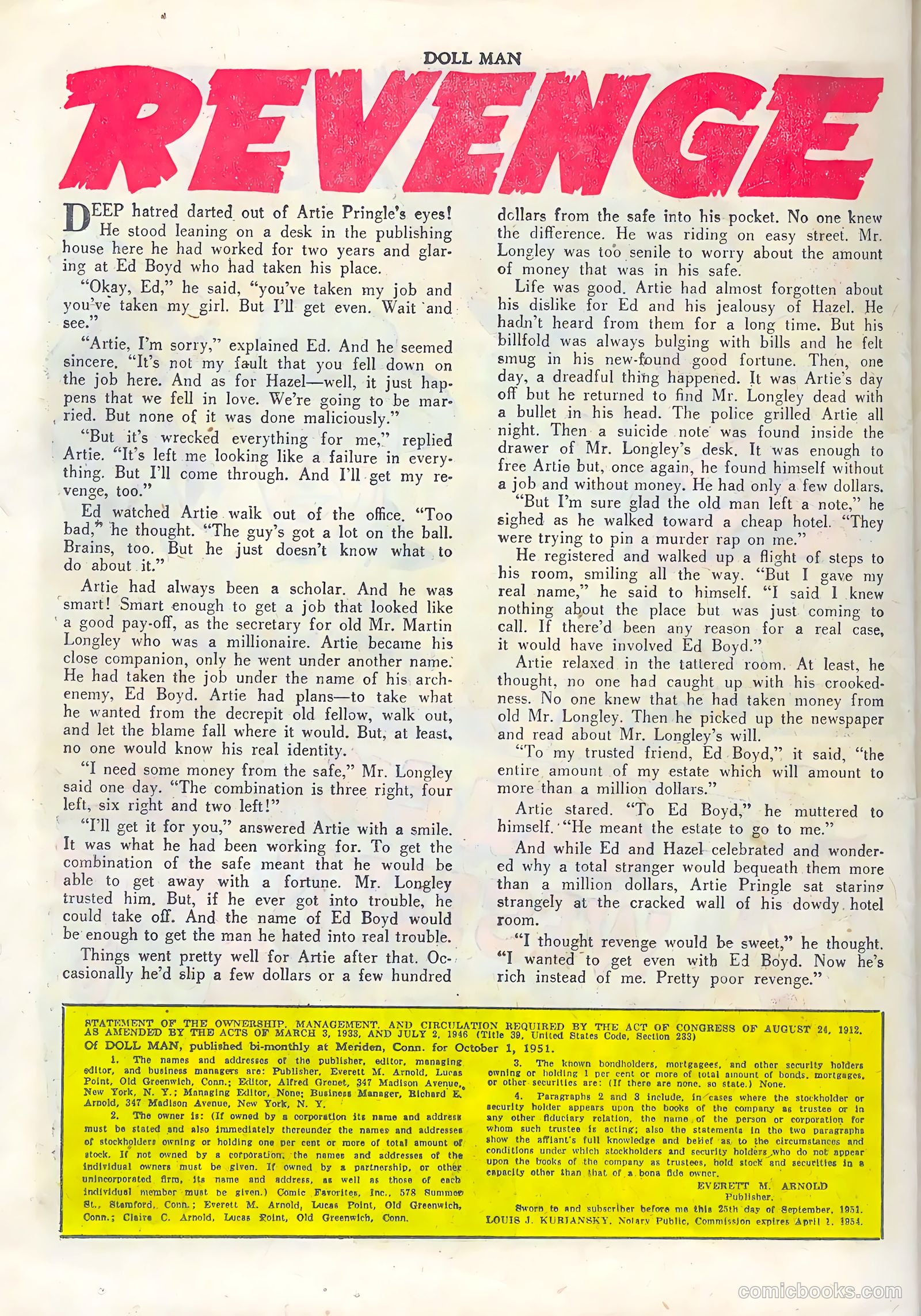 Doll Man #39 (1952) — page 26 of 36