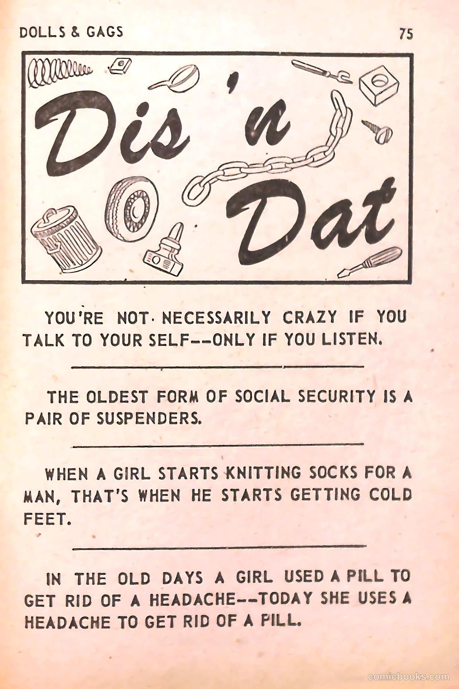 Dolls & Gags #11 (1957) — page 75 of 98