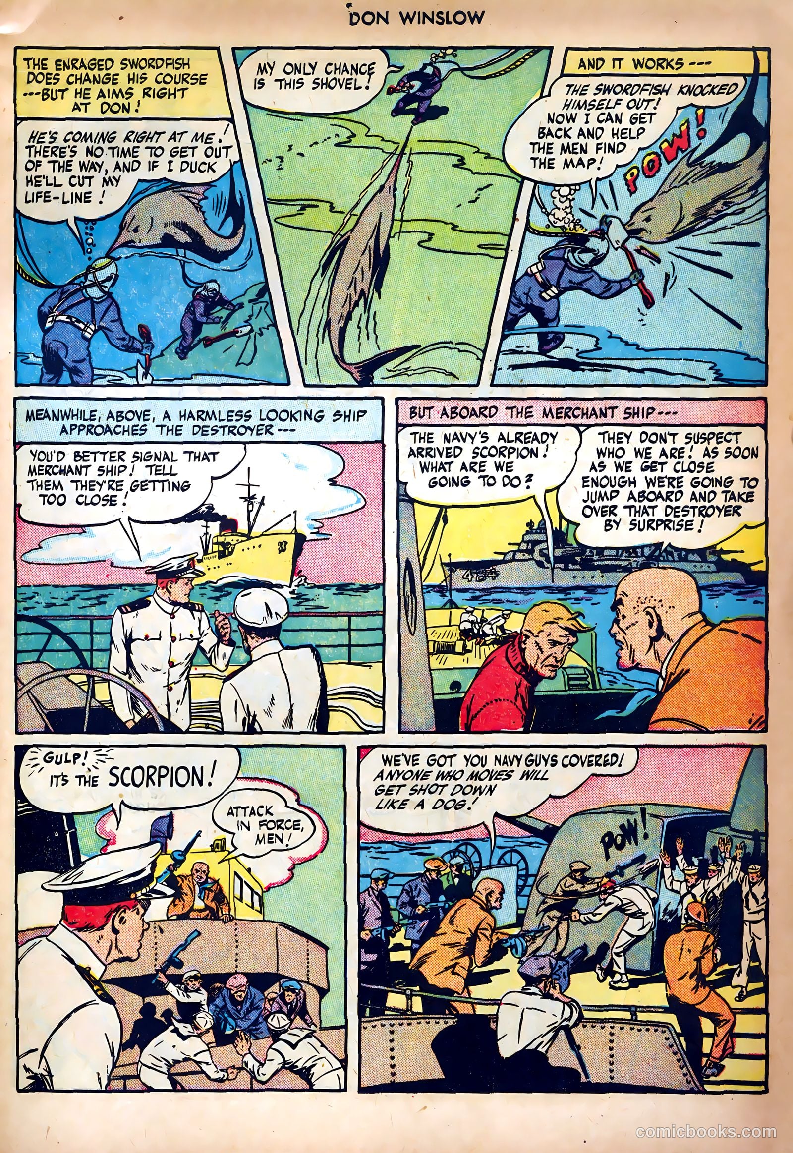 Don Winslow of the Navy #46 (1947) — page 45 of 52