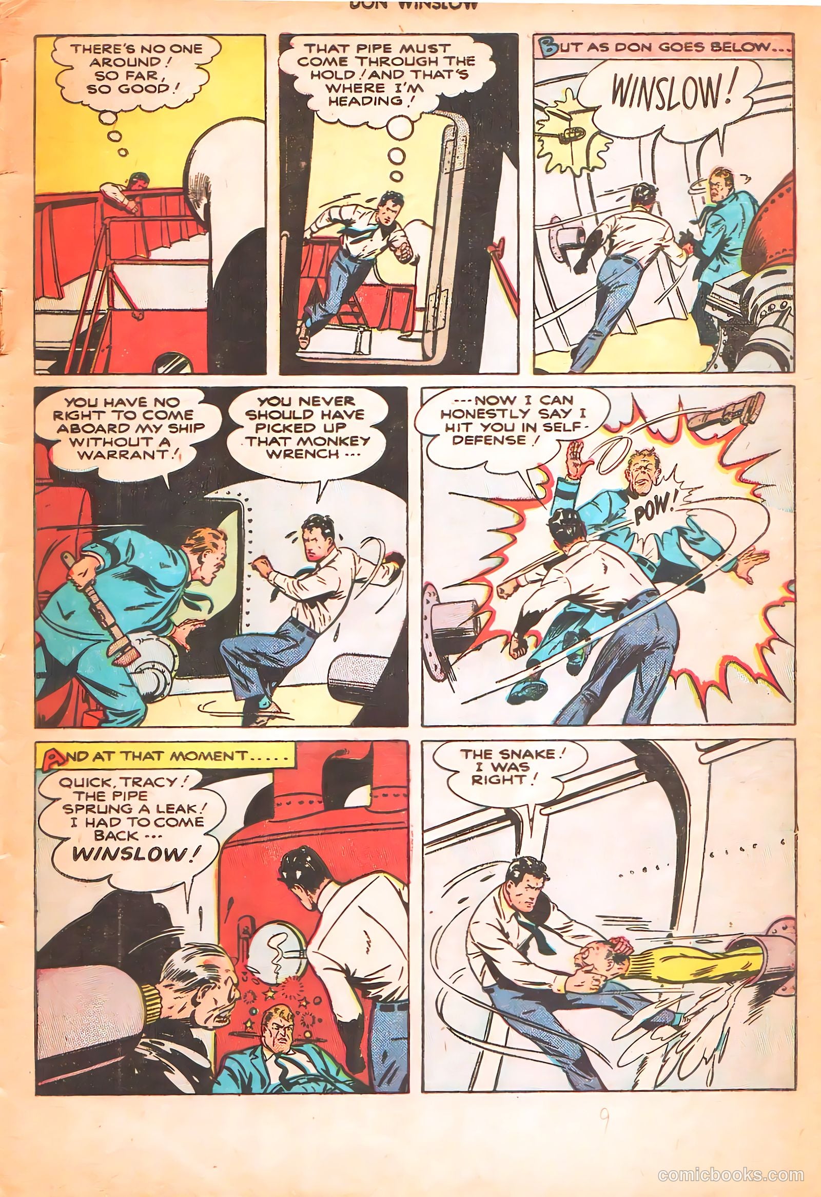 Don Winslow of the Navy #54 (1948) — page 9 of 36