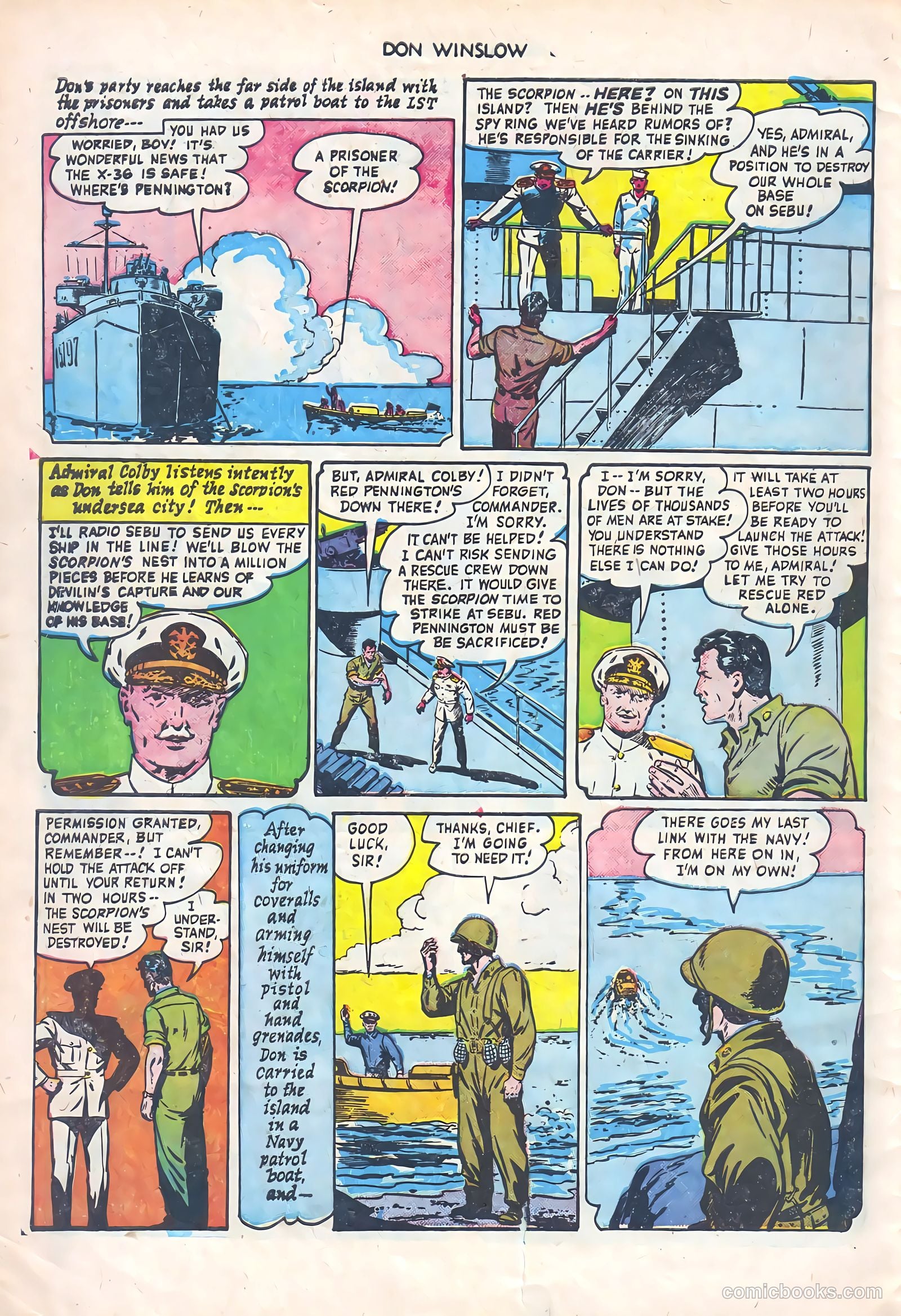 Don Winslow of the Navy #65 (1951) — page 30 of 36