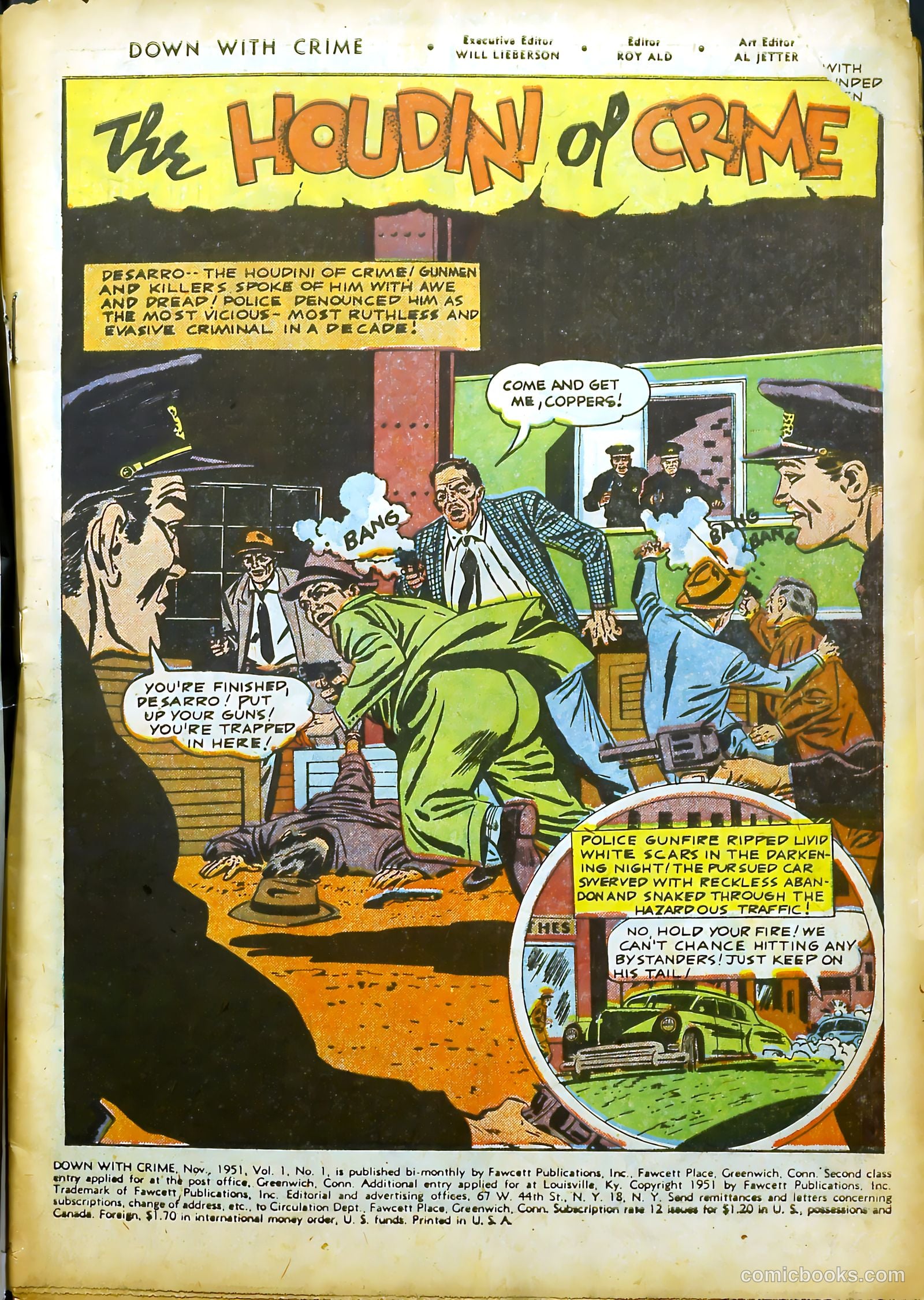 Down with Crime #1 (1951) — page 3 of 36