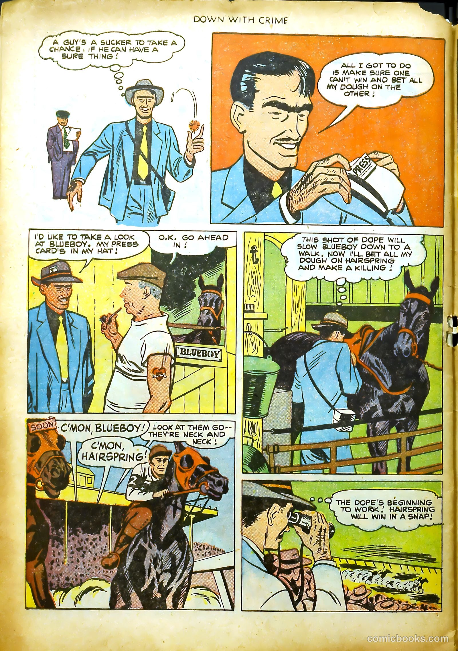 Down with Crime #1 (1951) — page 32 of 36