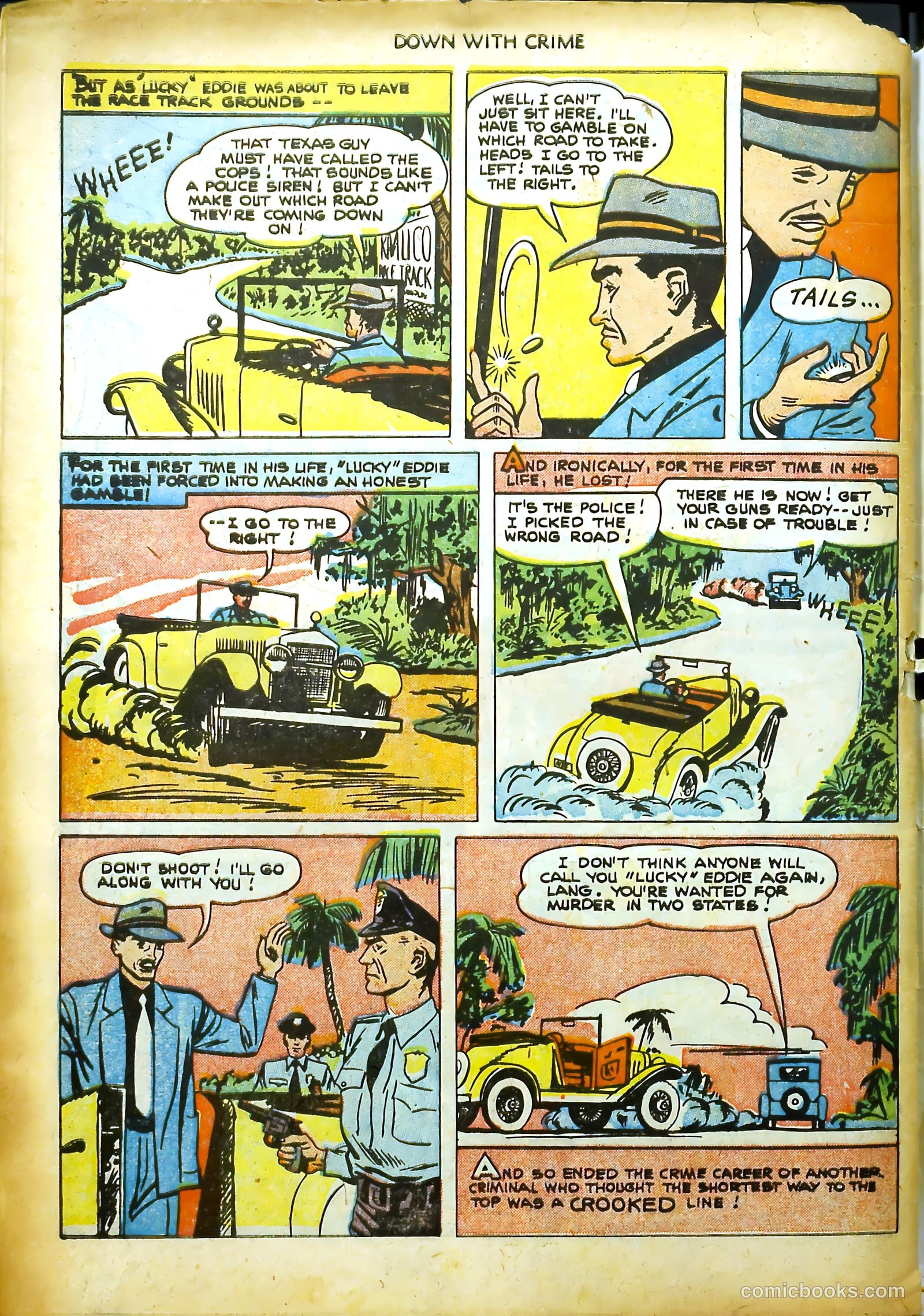 Down with Crime #1 (1951) — page 34 of 36