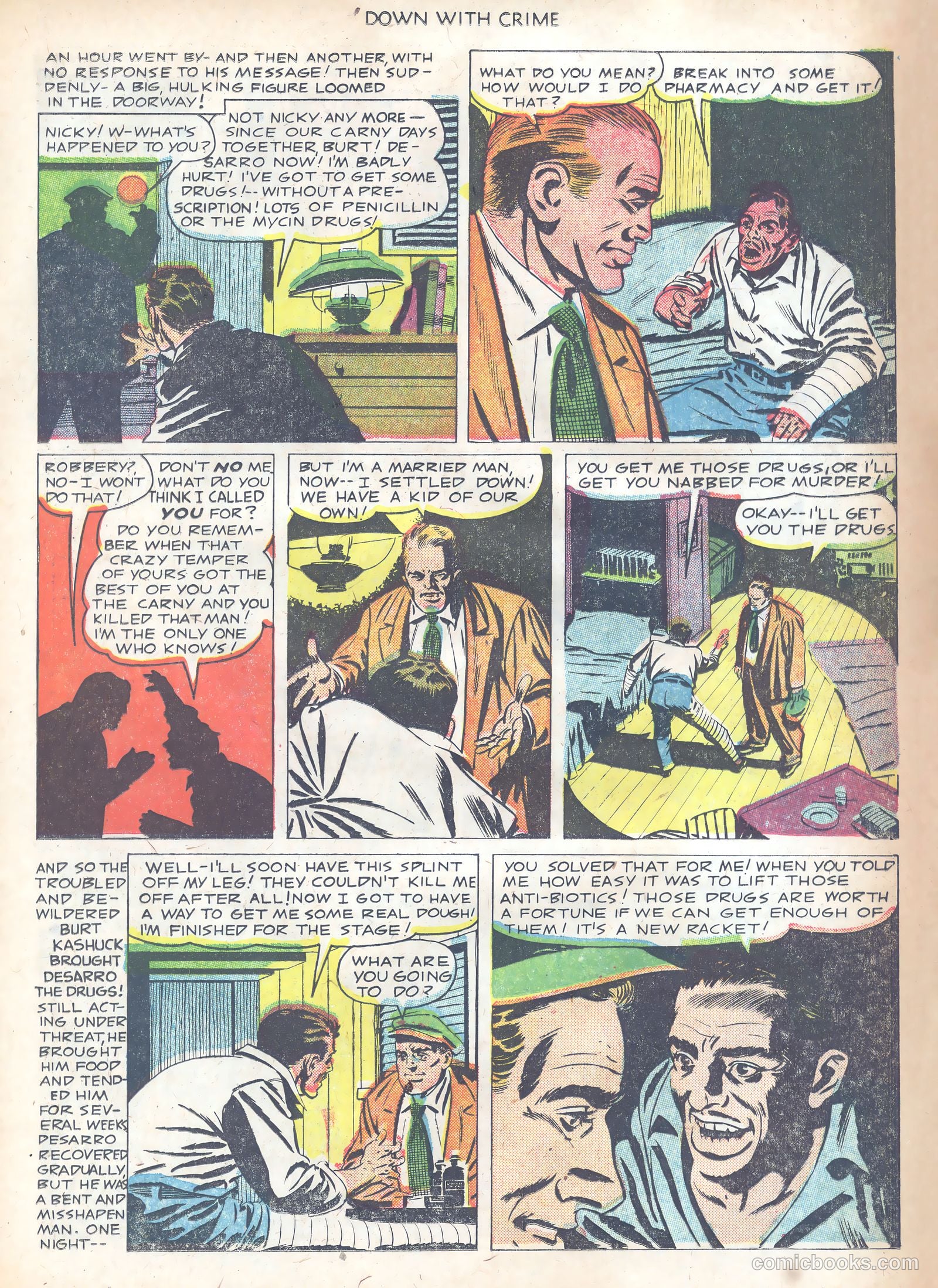 Down with Crime #1 (1951) — page 11 of 36