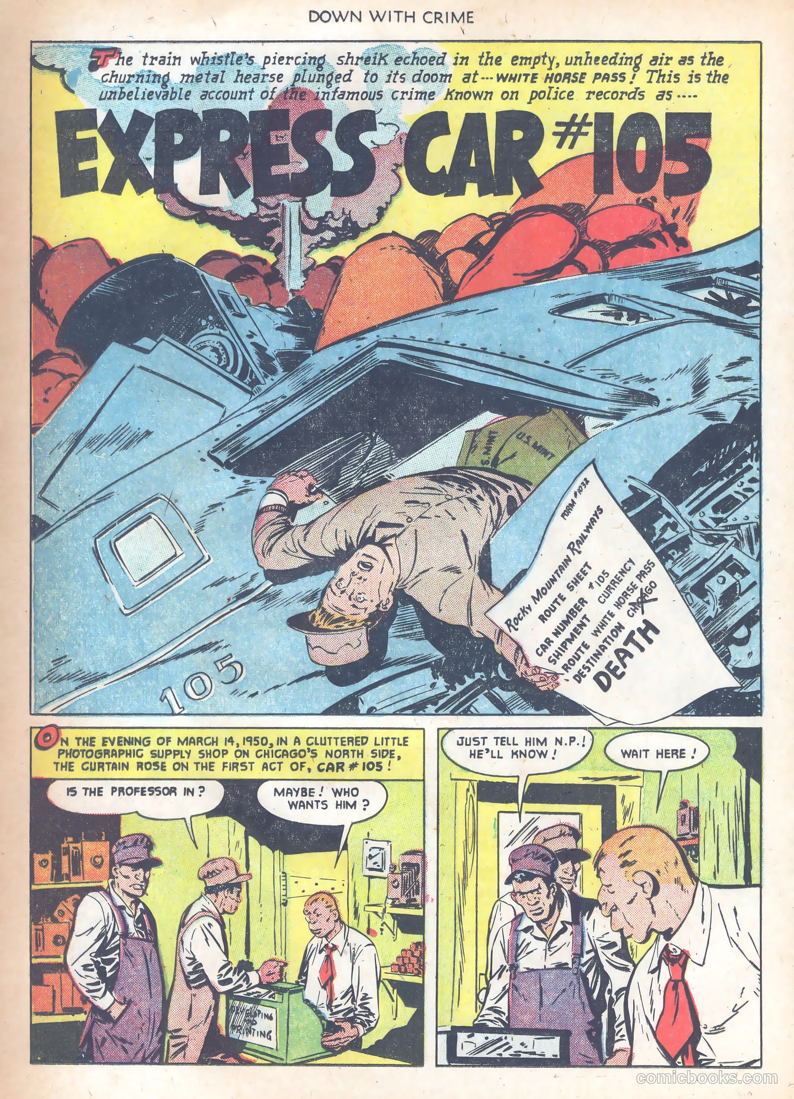 Down with Crime #1 (1951) — page 16 of 36