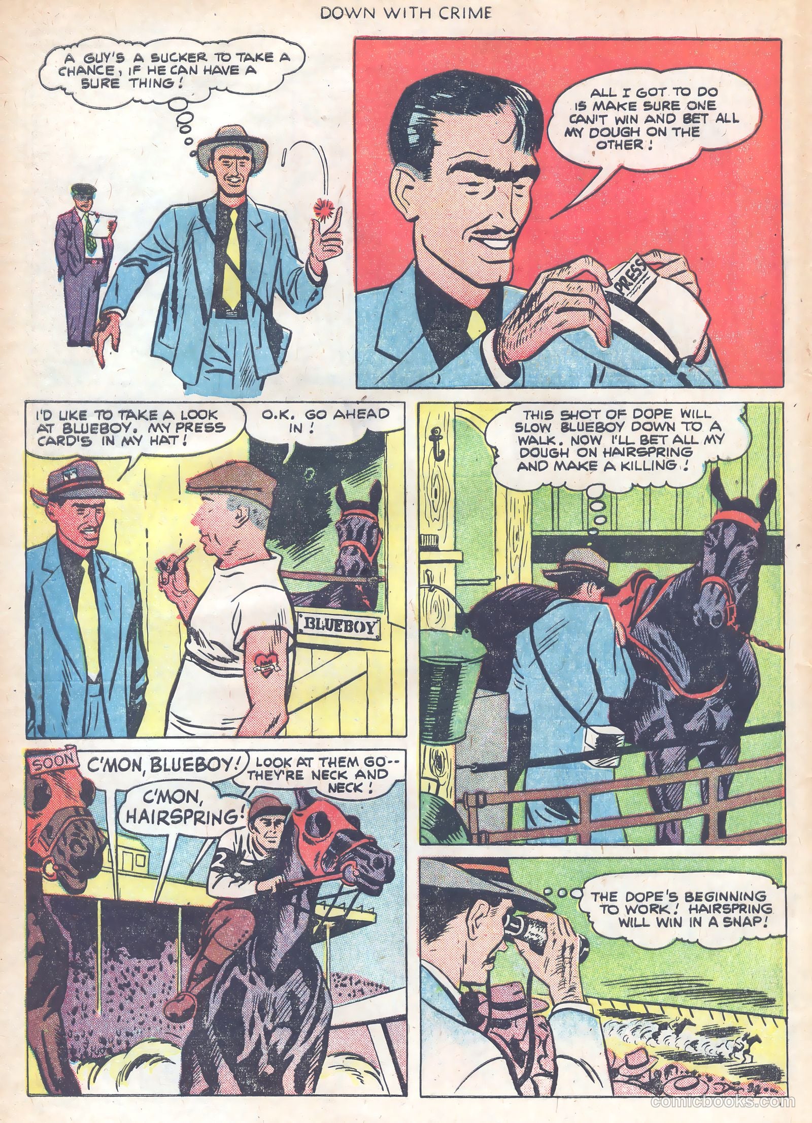 Down with Crime #1 (1951) — page 32 of 36