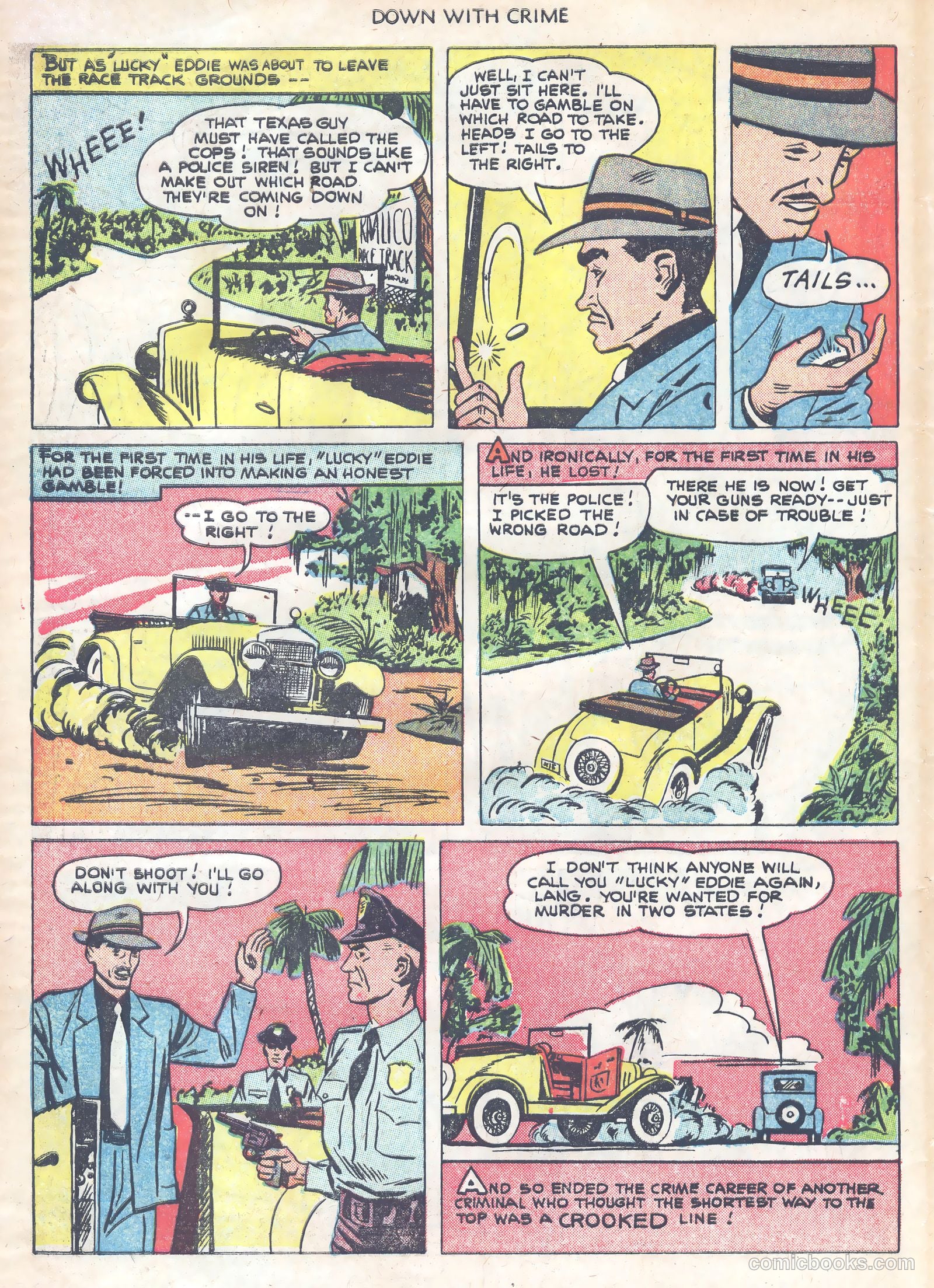 Down with Crime #1 (1951) — page 34 of 36