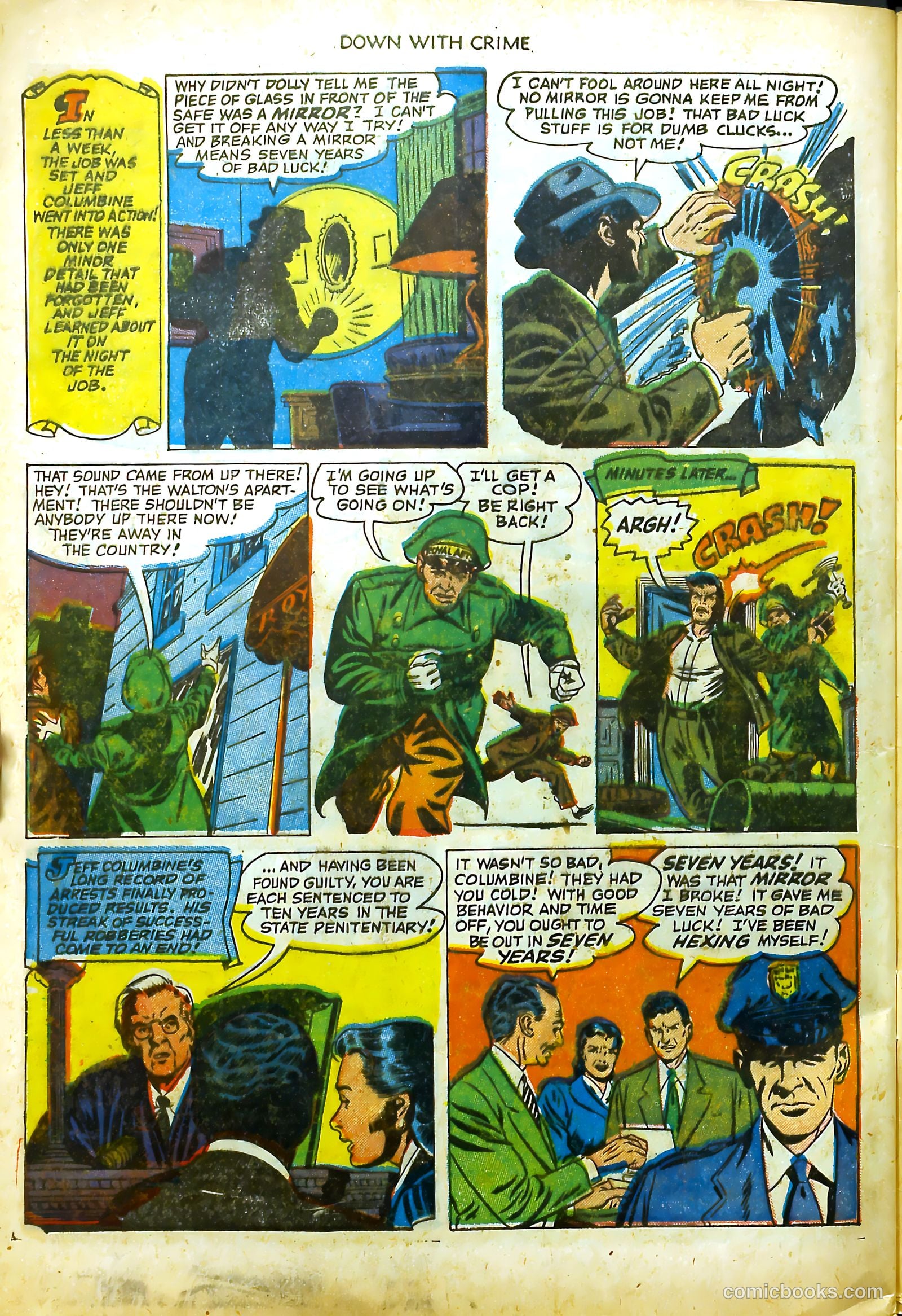 Down with Crime #3 (1952) — page 32 of 36