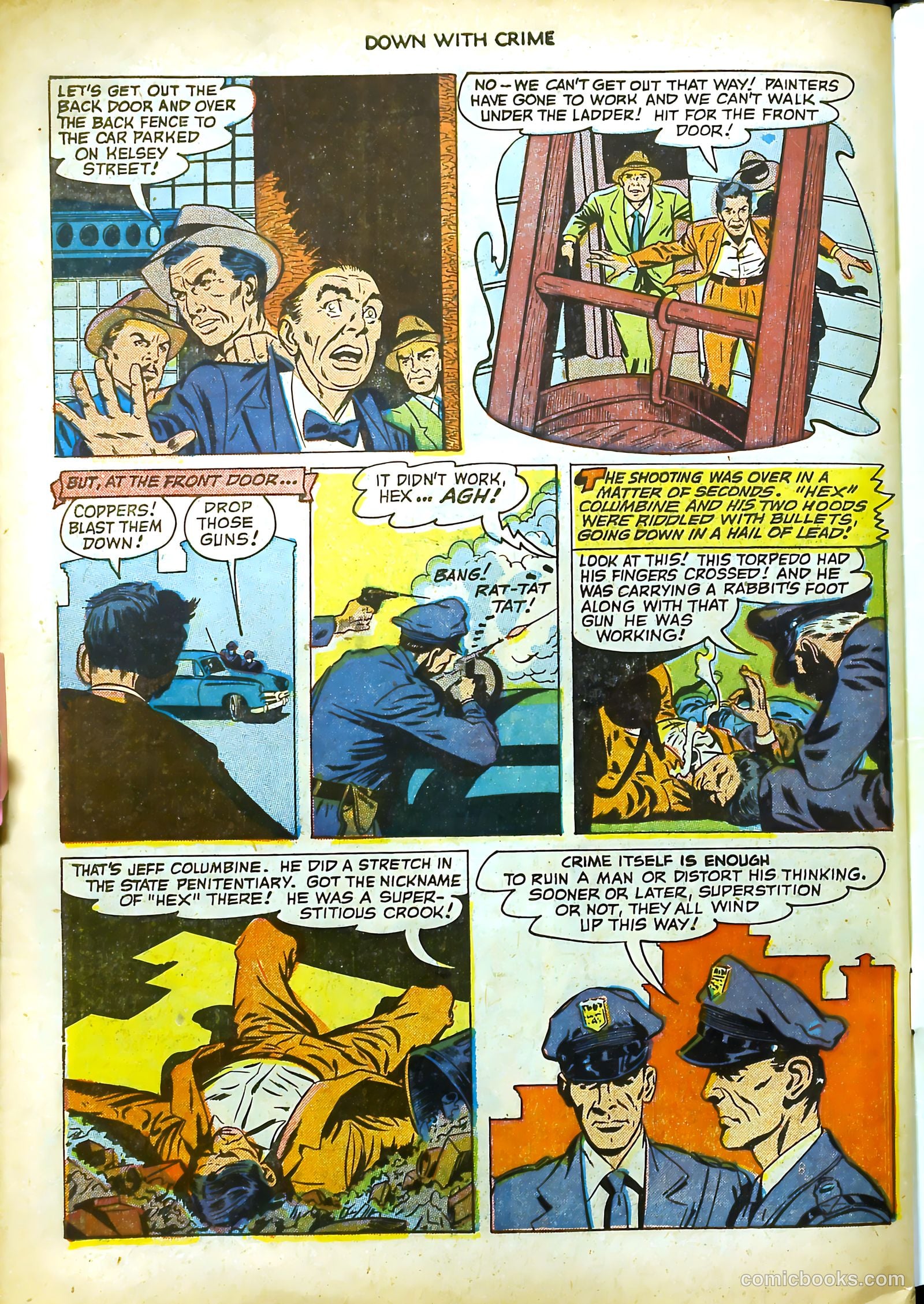 Down with Crime #3 (1952) — page 34 of 36