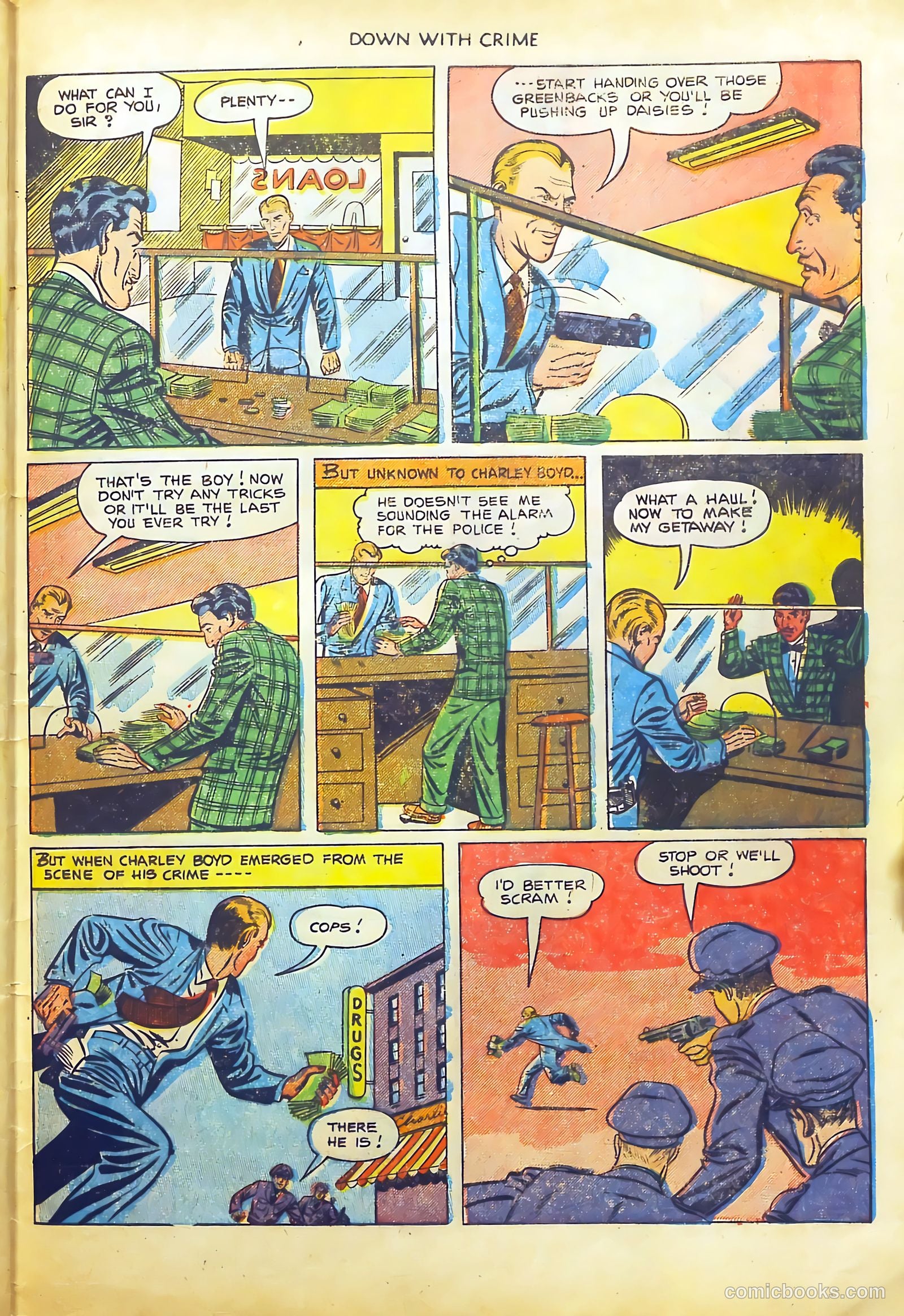 Down with Crime #4 (1952) — page 33 of 36