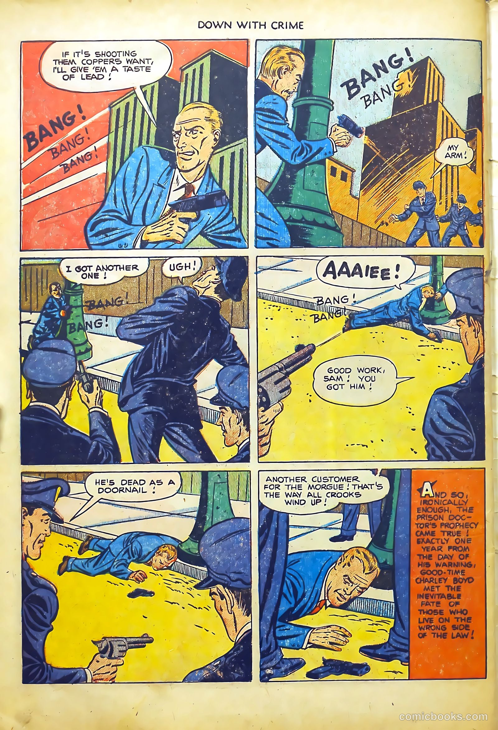 Down with Crime #4 (1952) — page 34 of 36
