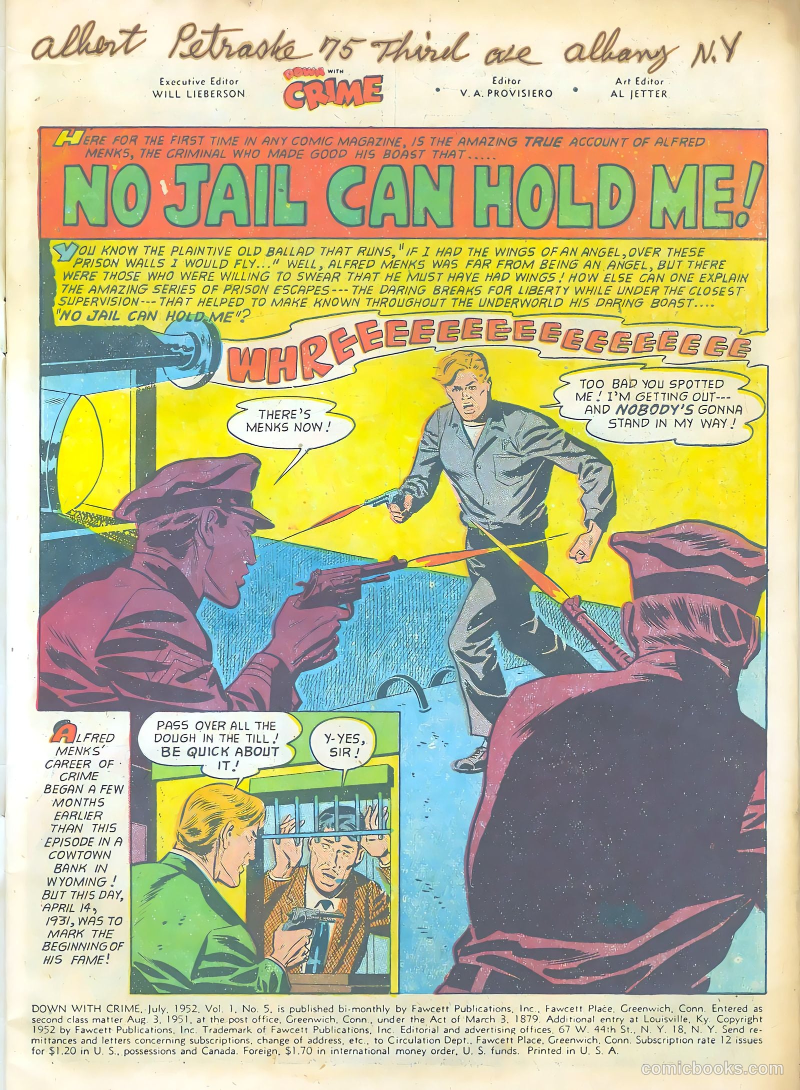Down with Crime #5 (1952) — page 3 of 36