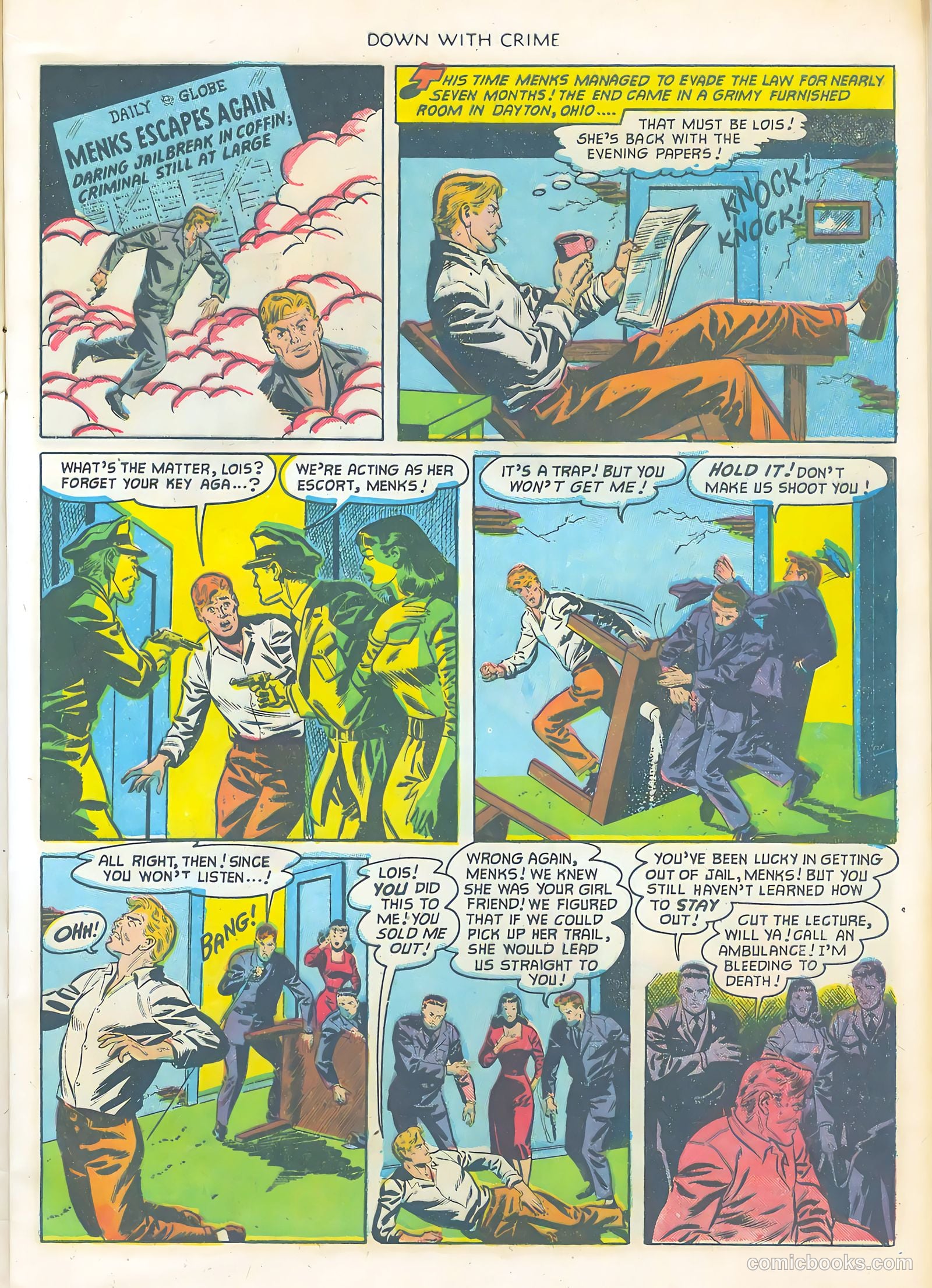 Down with Crime #5 (1952) — page 9 of 36