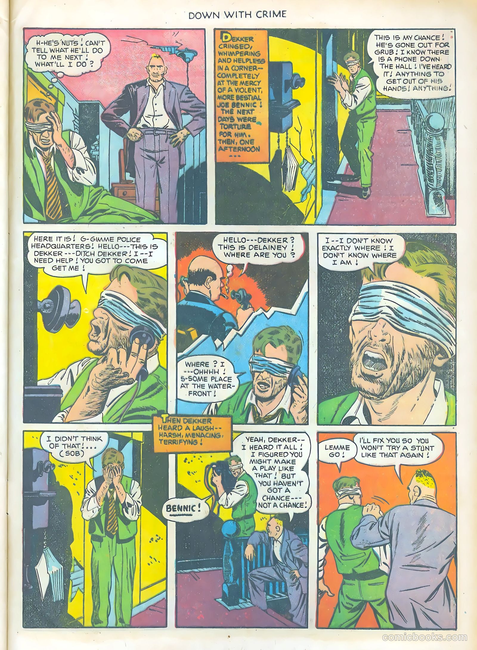 Down with Crime #5 (1952) — page 33 of 36