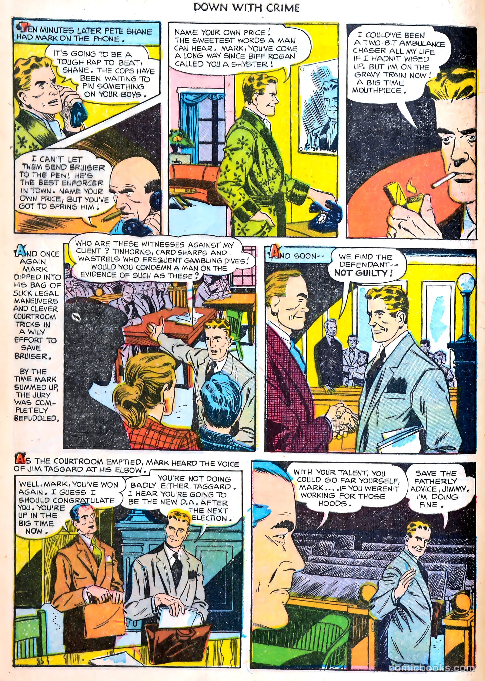 Down with Crime #6 (1952) — page 8 of 36