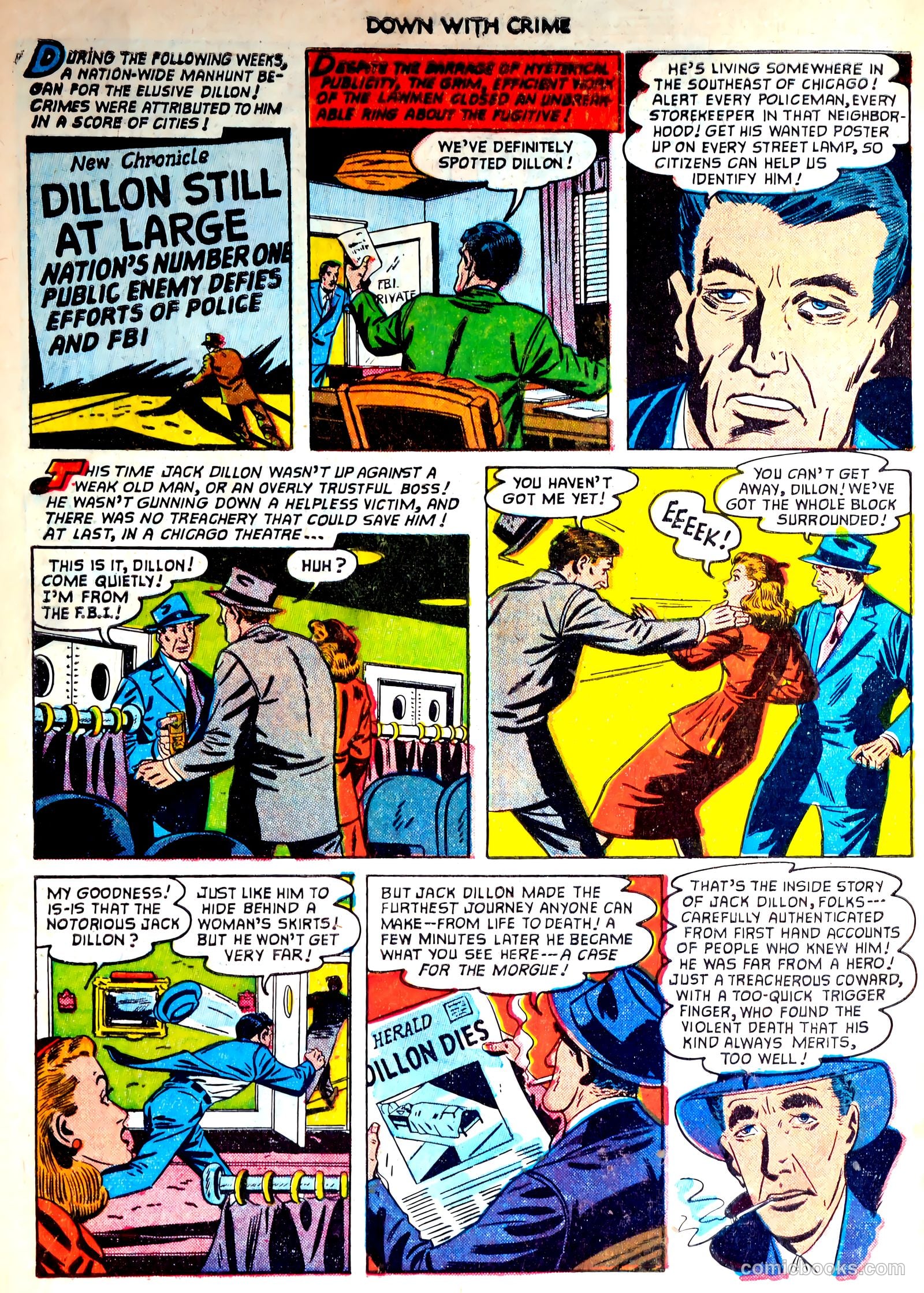Down with Crime #6 (1952) — page 34 of 36