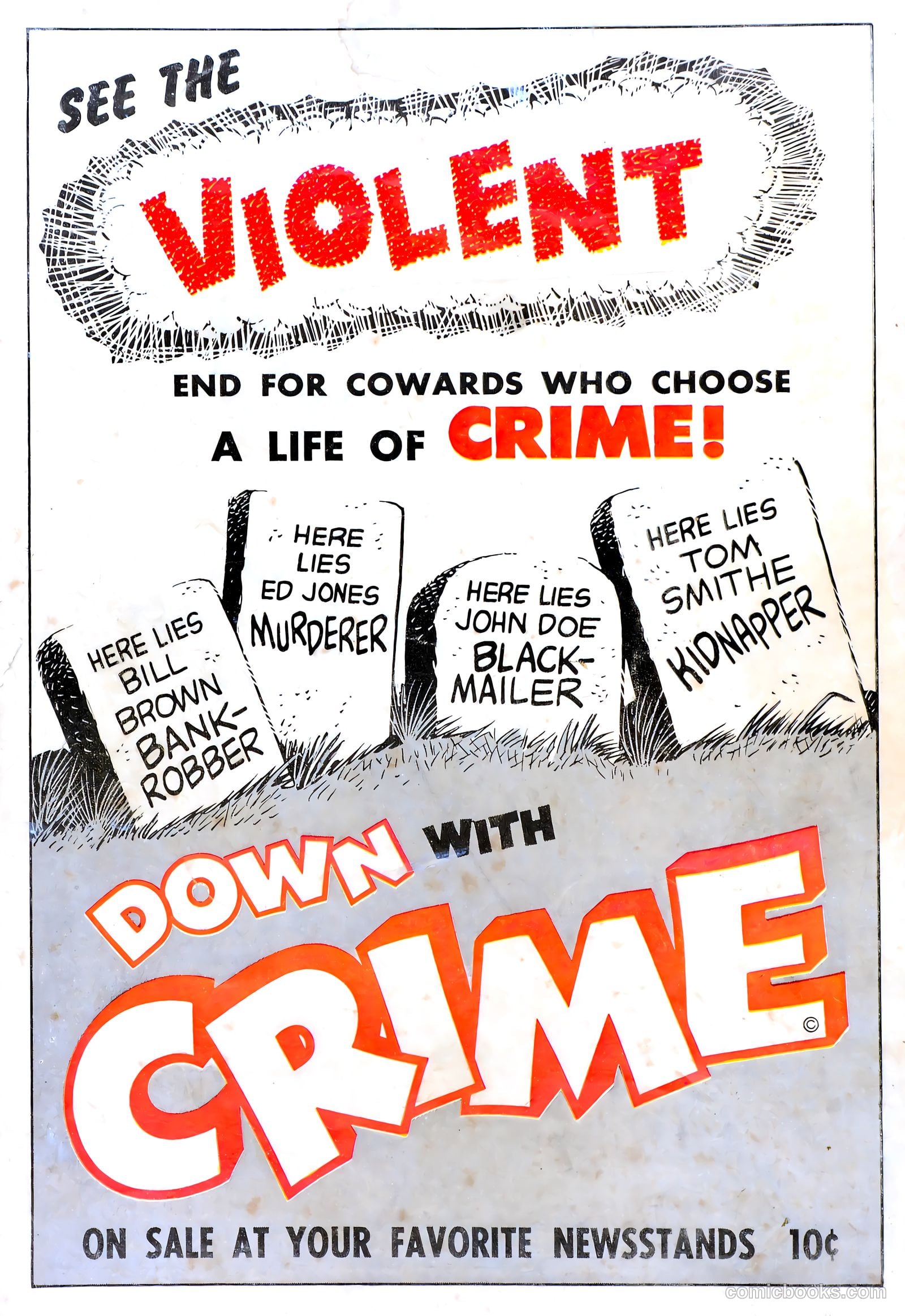 Down with Crime #6 (1952) — page 36 of 36