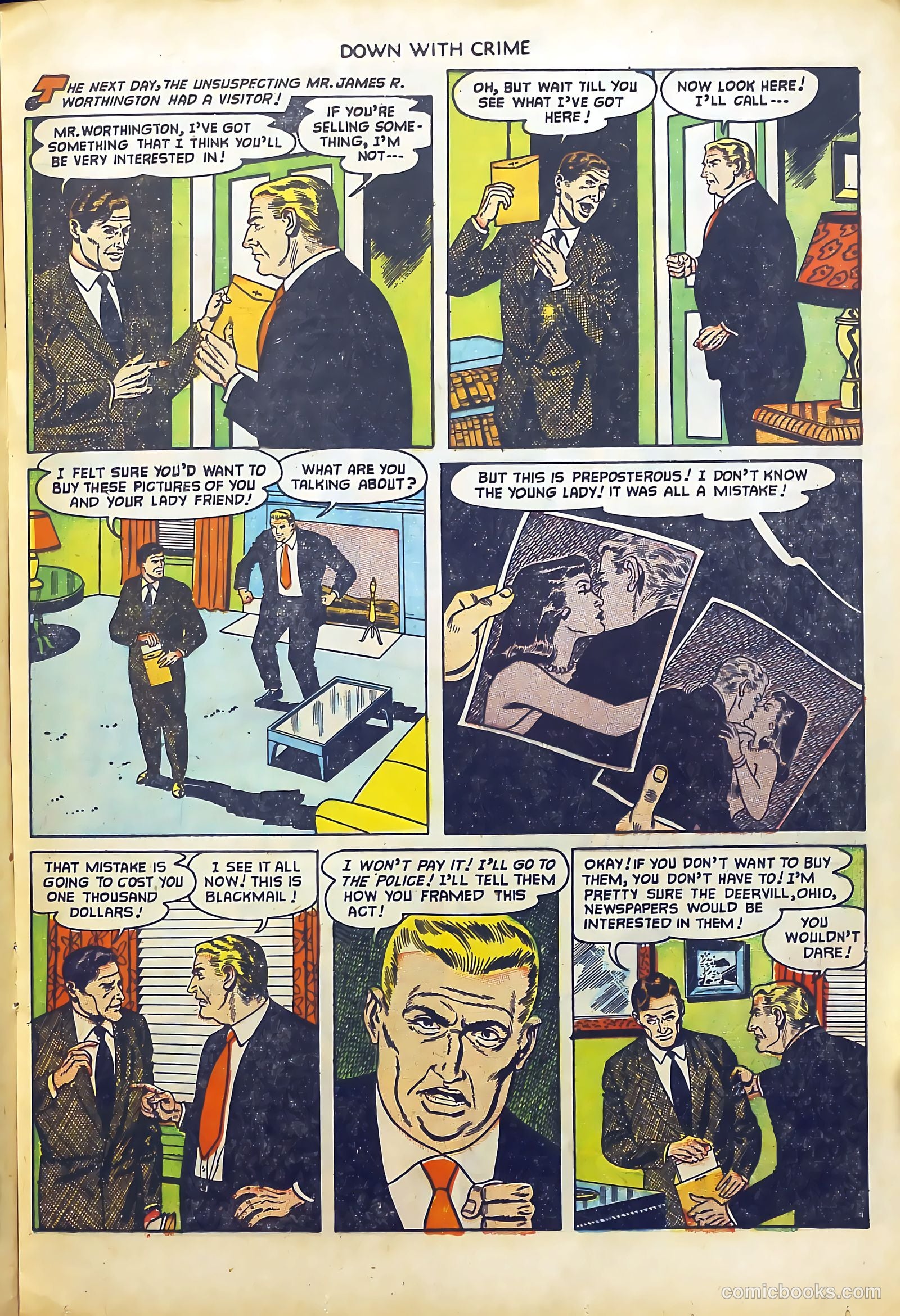 Down with Crime #7 (1952) — page 17 of 36