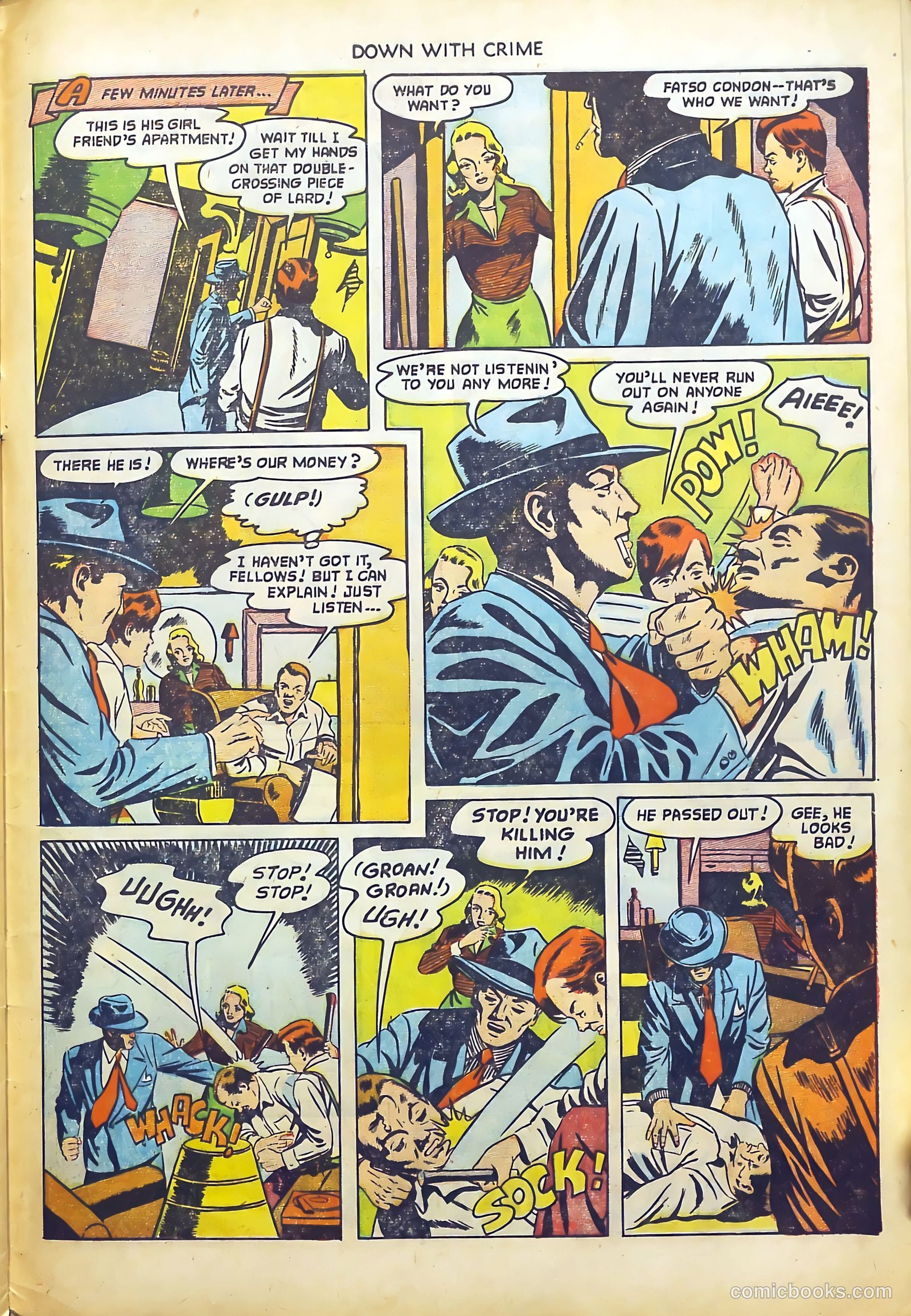 Down with Crime #7 (1952) — page 33 of 36