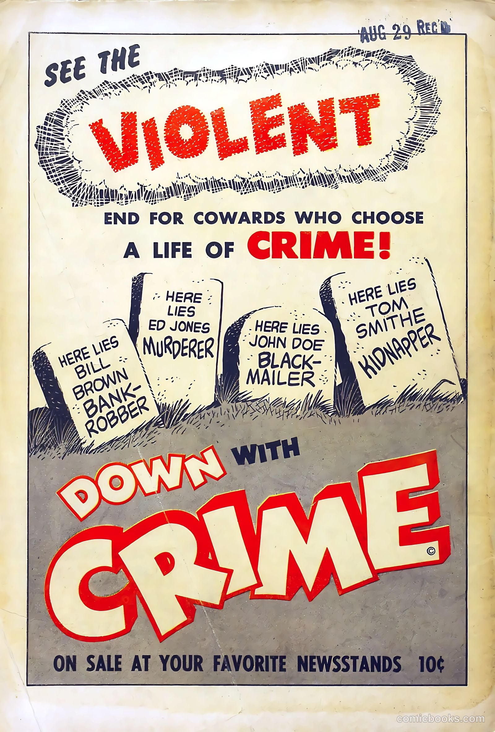 Down with Crime #7 (1952) — page 36 of 36
