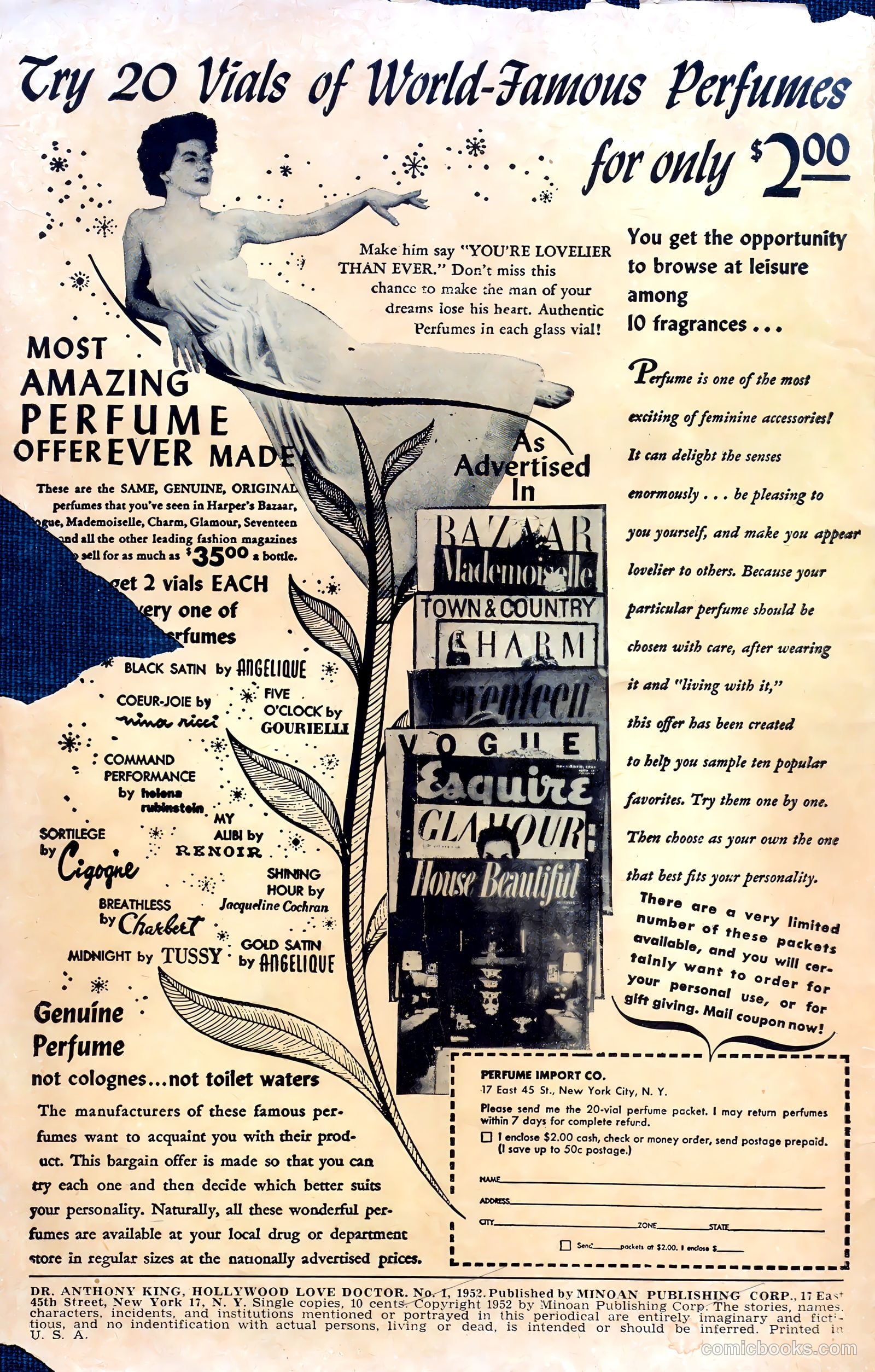 Dr. Anthony King, Hollywood Love Doctor #1 (1952) — page 3 of 37