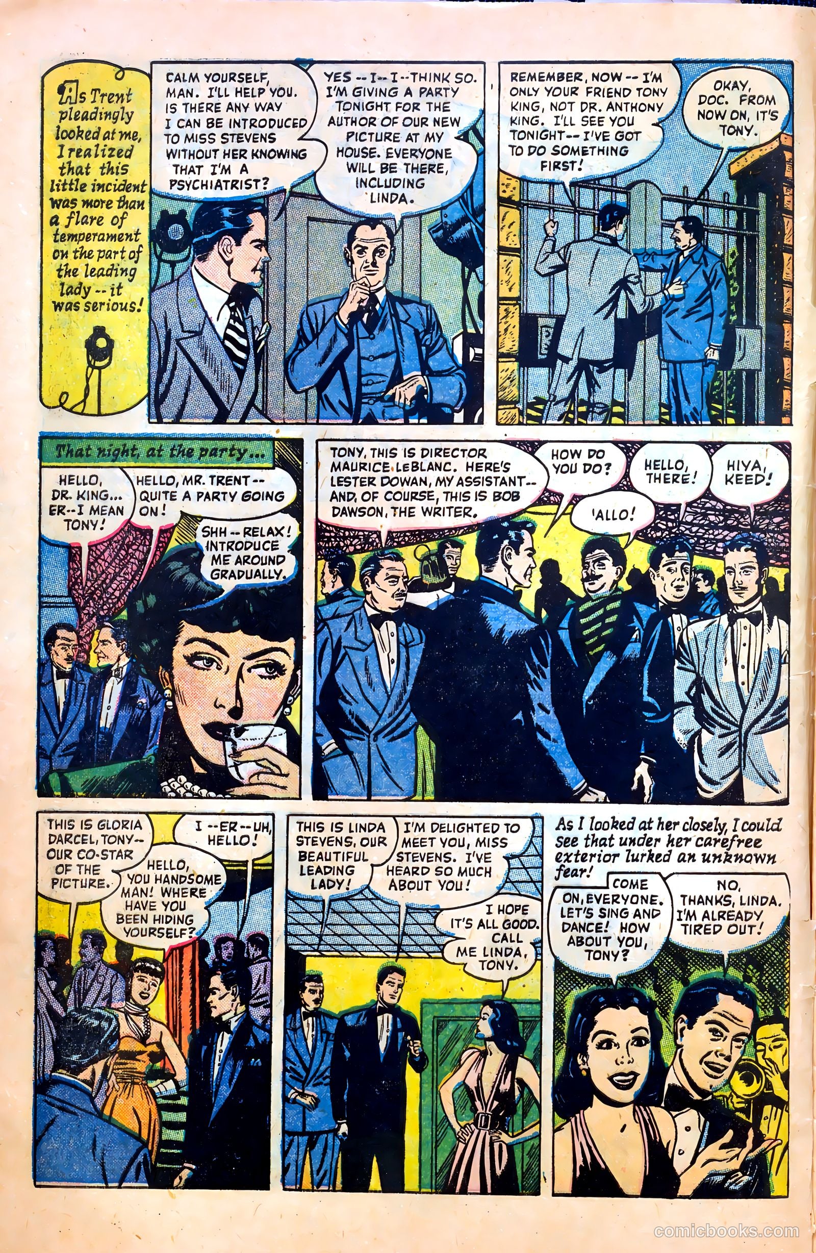 Dr. Anthony King, Hollywood Love Doctor #1 (1952) — page 5 of 37