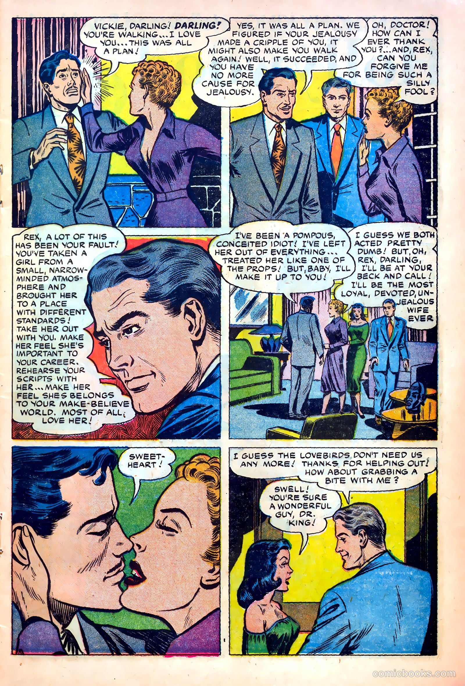Dr. Anthony King, Hollywood Love Doctor #1 (1952) — page 16 of 37