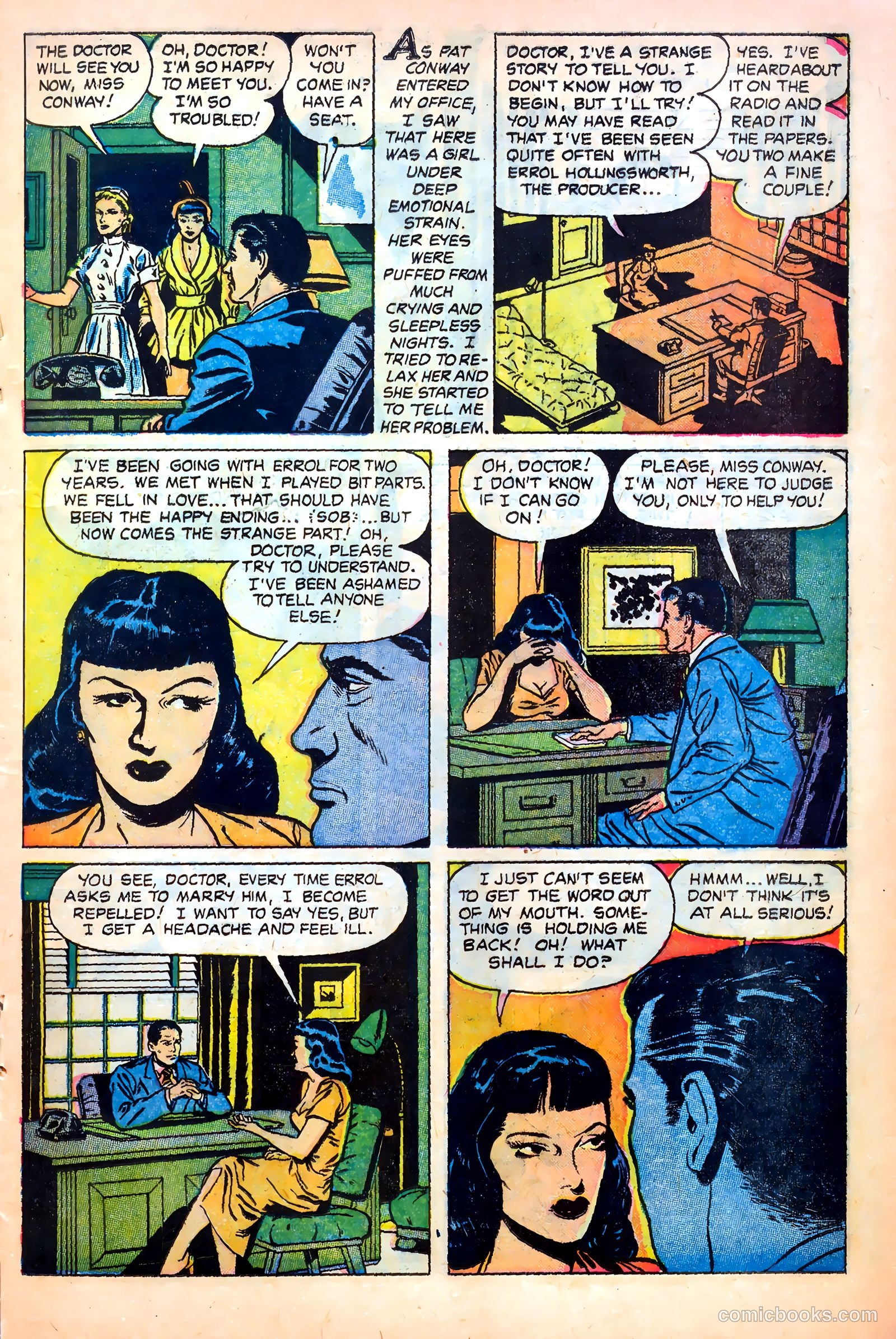 Dr. Anthony King, Hollywood Love Doctor #1 (1952) — page 18 of 37