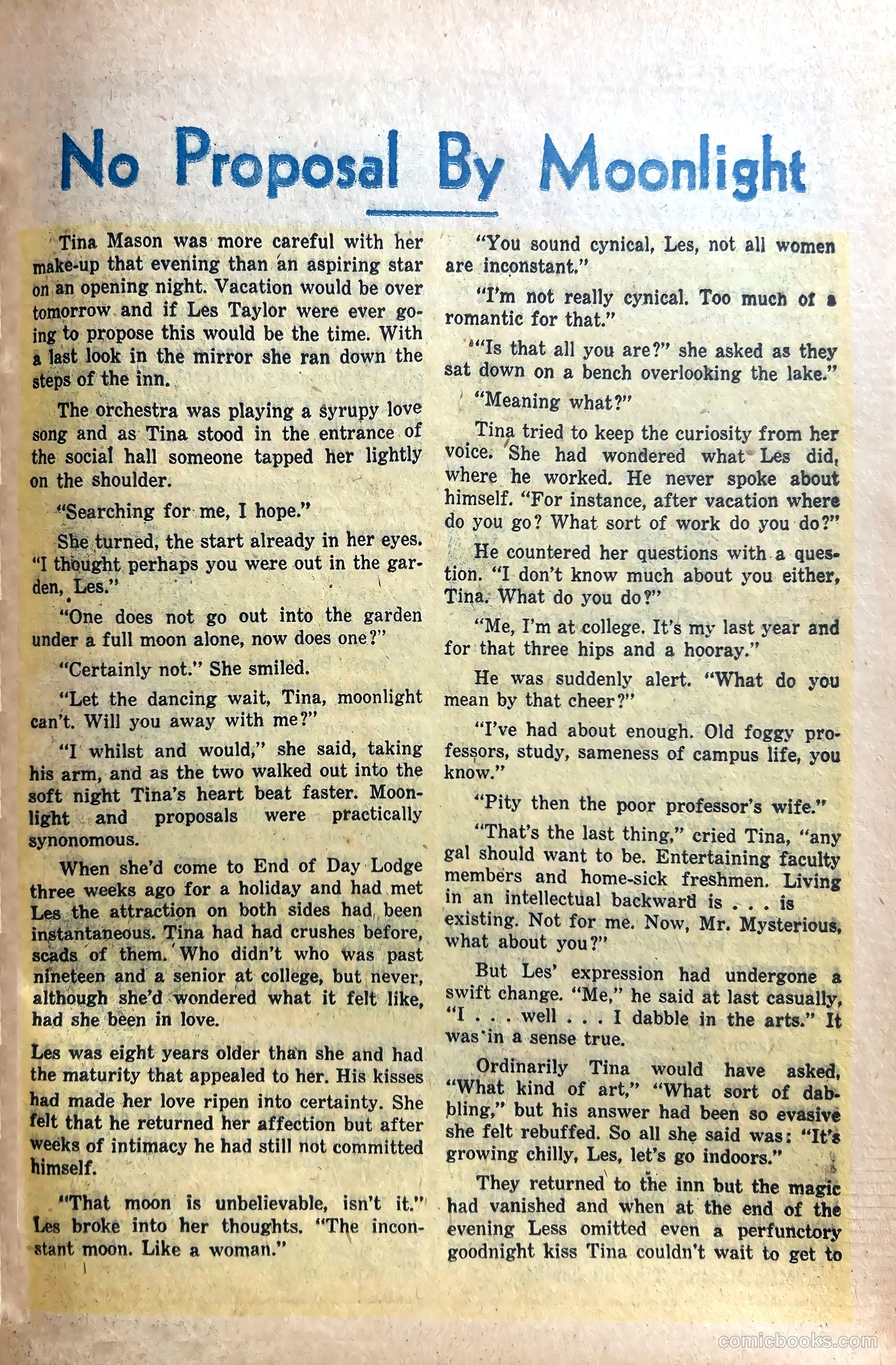 Dr. Anthony King, Hollywood Love Doctor #3 (1953) — page 25 of 36