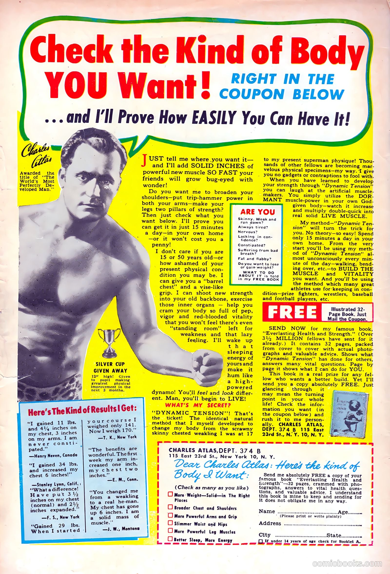Dr. Anthony King, Hollywood Love Doctor #4 (1954) — page 36 of 36