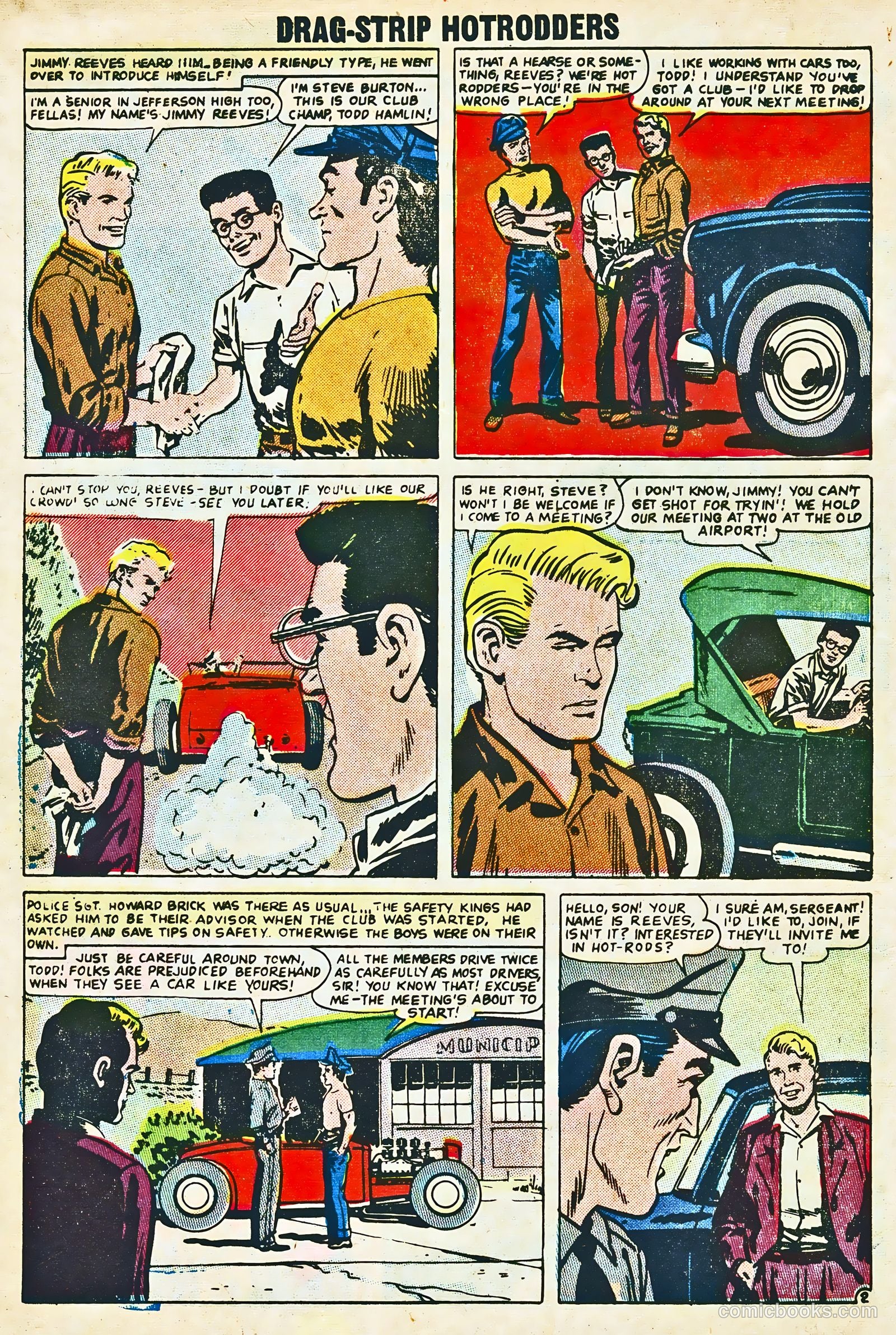 Dragstrip Hotrodders [Drag-Strip Hotrodders] #1 (1963) — page 10 of 37