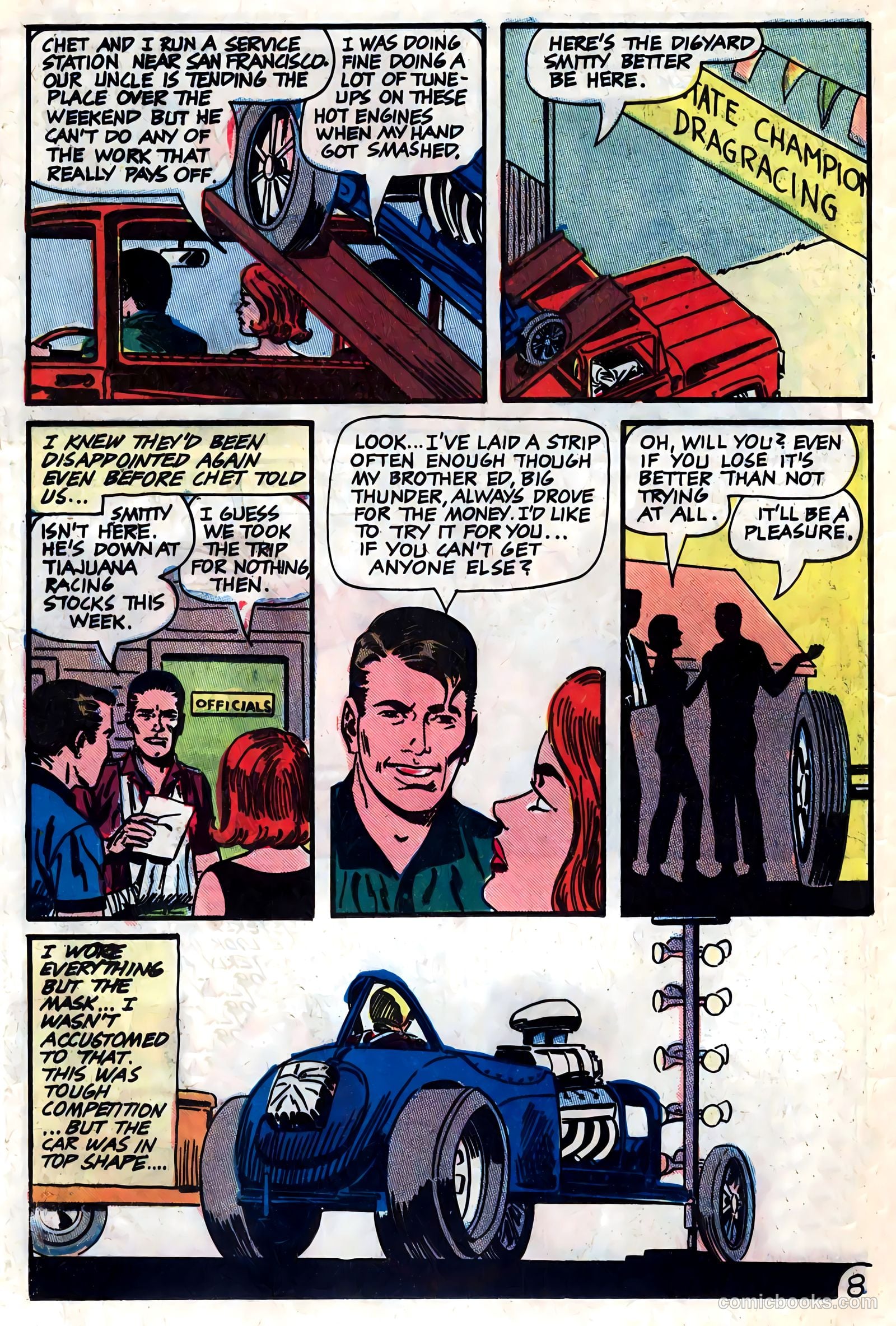 Dragstrip Hotrodders [Drag-Strip Hotrodders] #13 (1967) — page 12 of 36